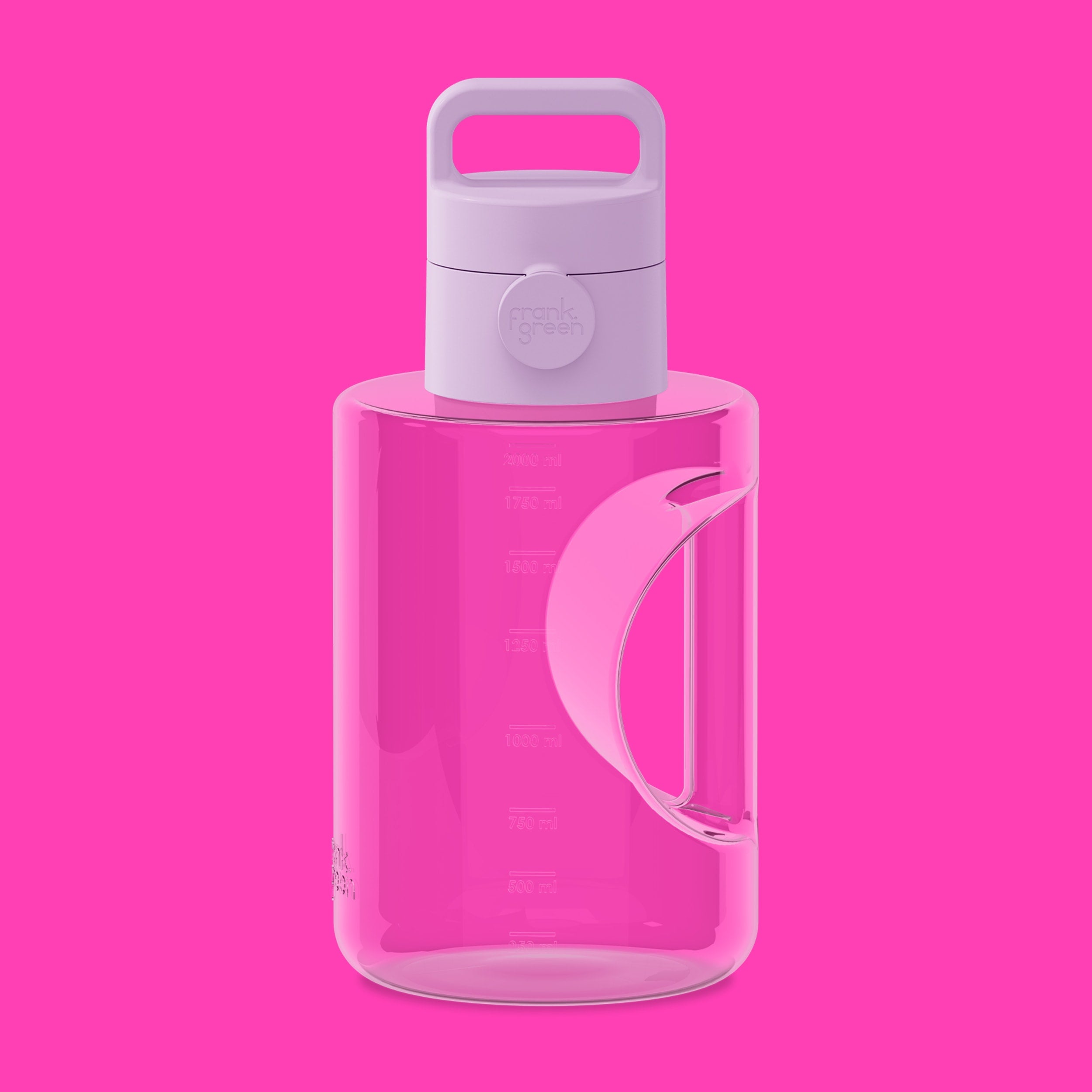 frank green 68oz Titan Reusable Bottle Clear with Grip & Sip Lid - Lilac Haze