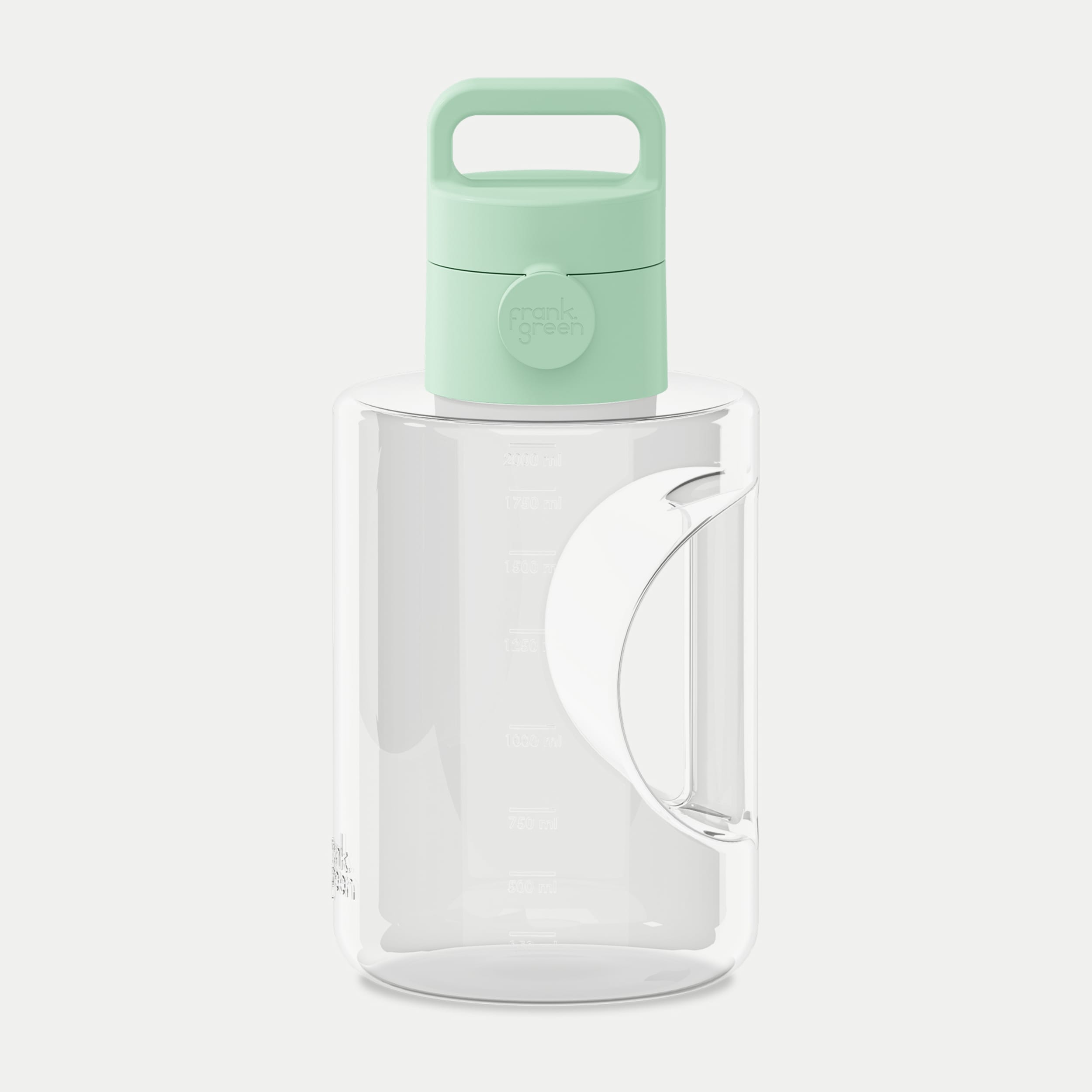 frank green 68oz Titan Reusable Bottle Clear with Grip & Sip Lid - Mint Gelato
