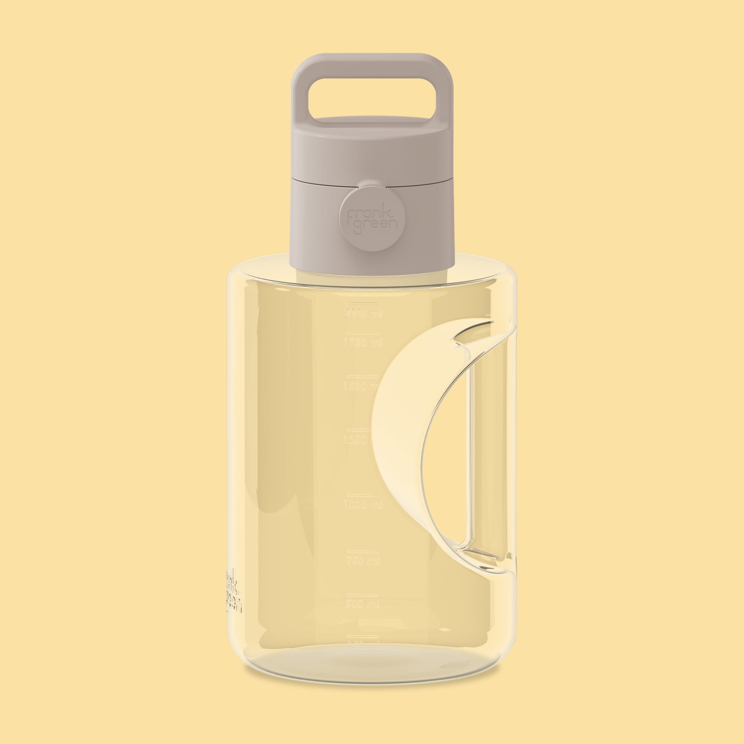 frank green 68oz Titan Reusable Bottle Clear with Grip & Sip Lid - Moon Dust