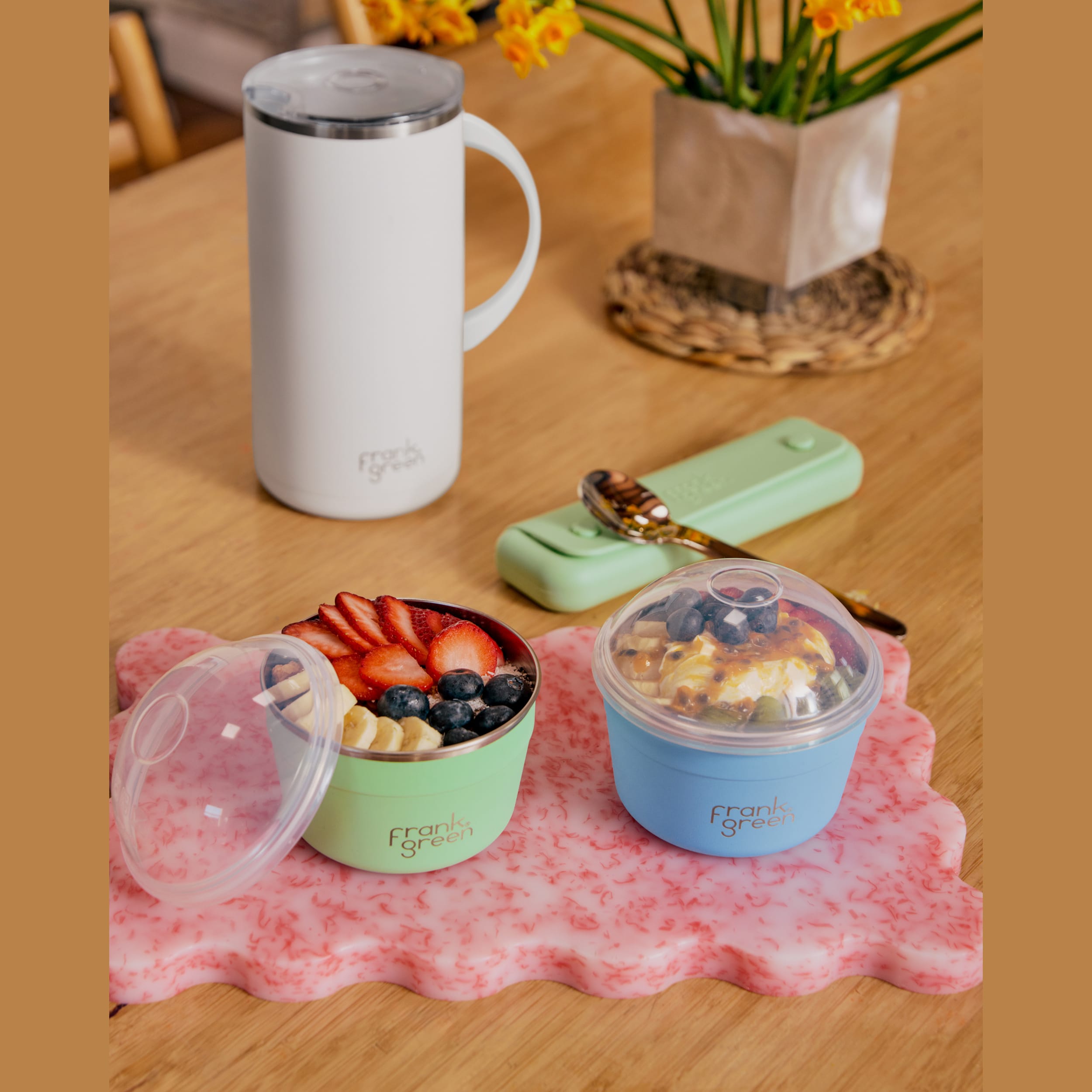 frank green Duo Pack To Go Bowl - Sky Blue