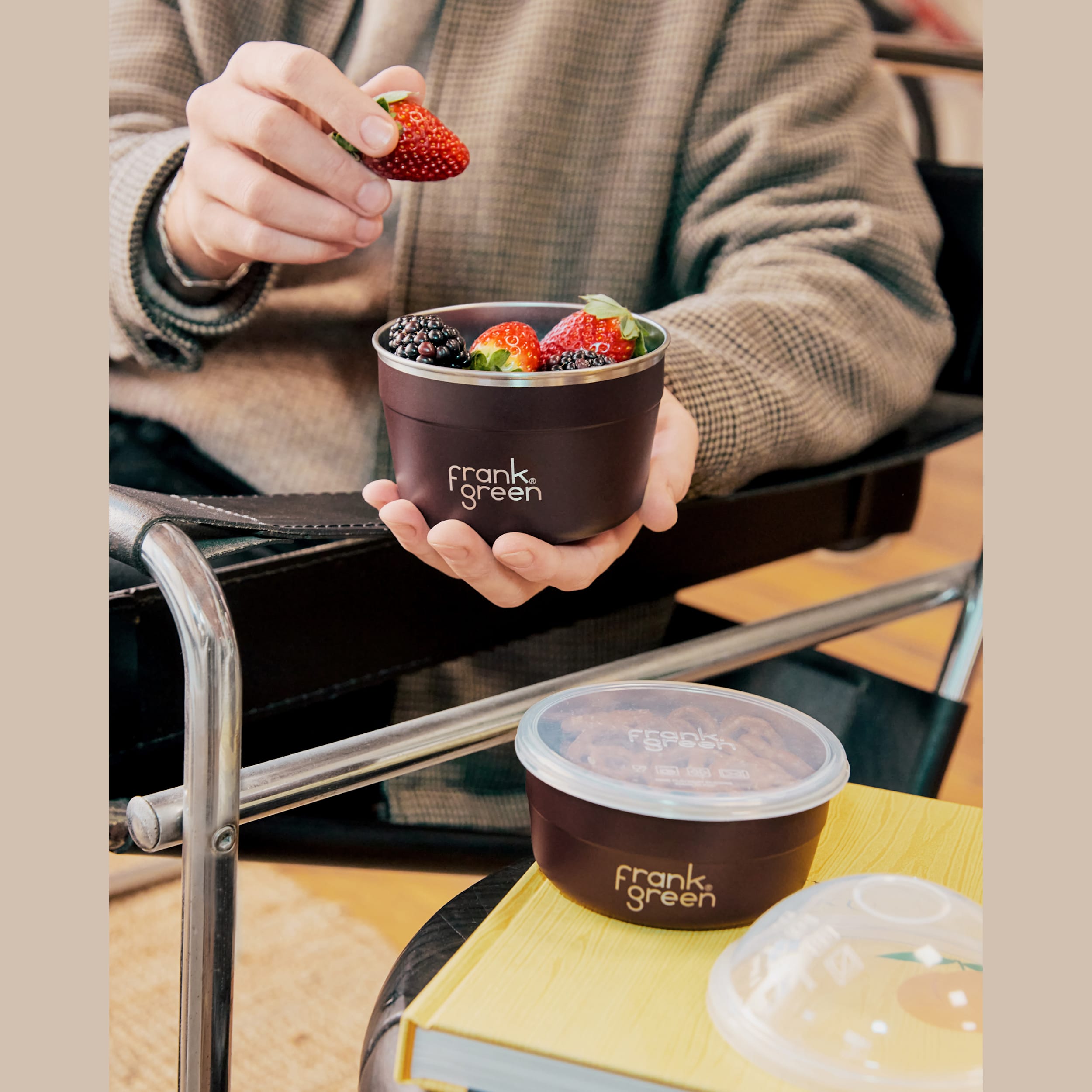 frank green Duo Pack To Go Bowl - Chocolate