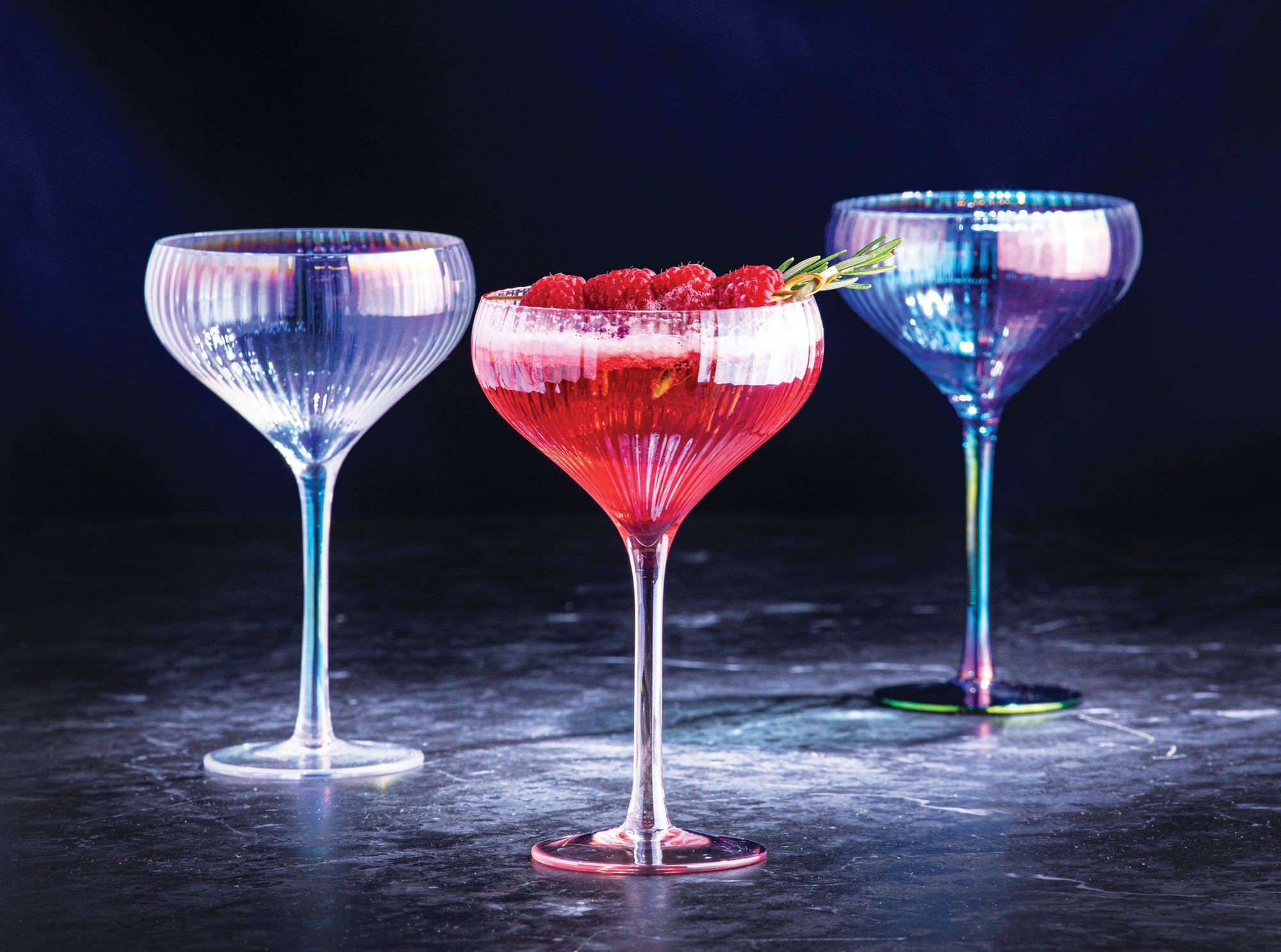 Tempa Thalia Black Pearl 2pk Cocktail Glass