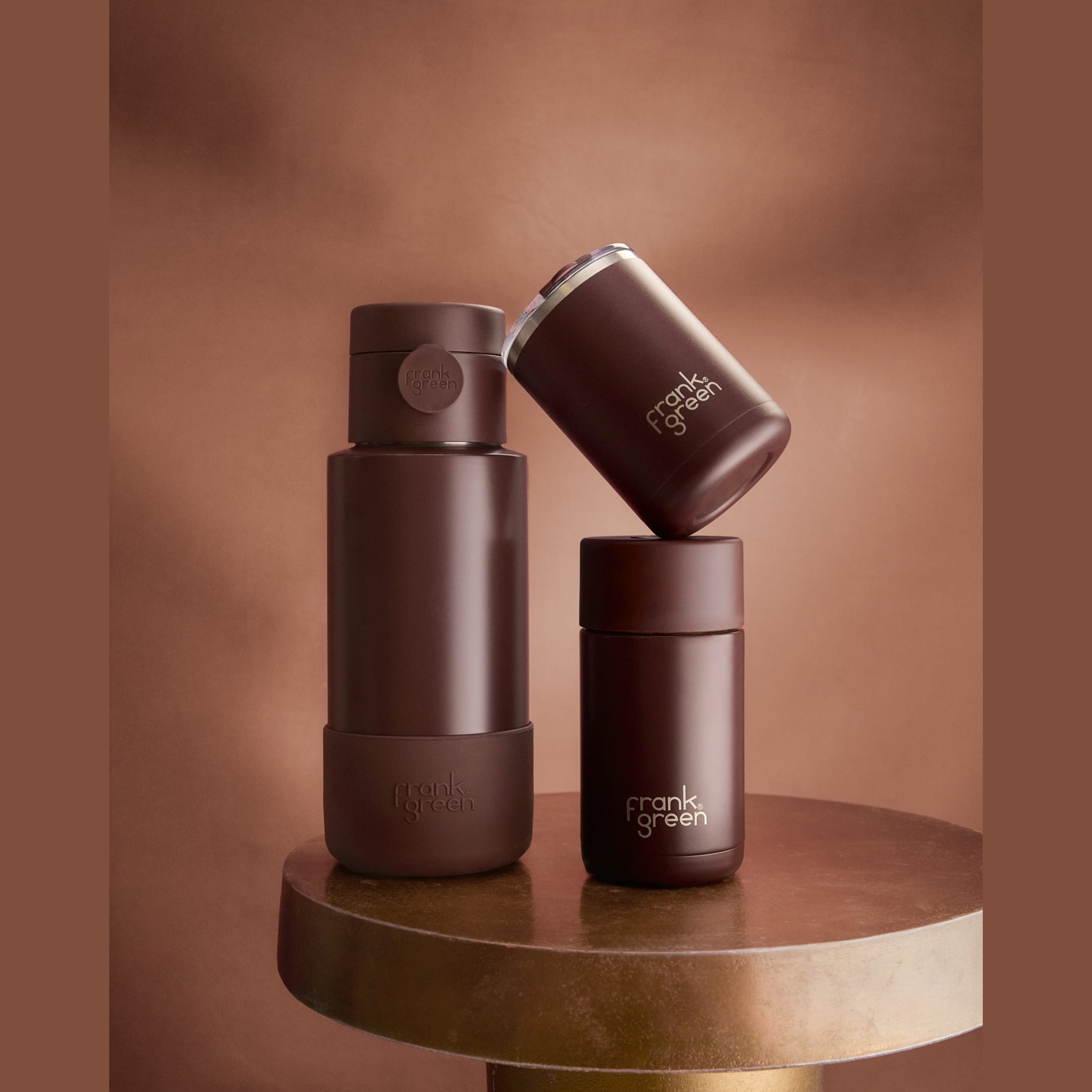 frank green Grip & Sip Lid - Chocolate
