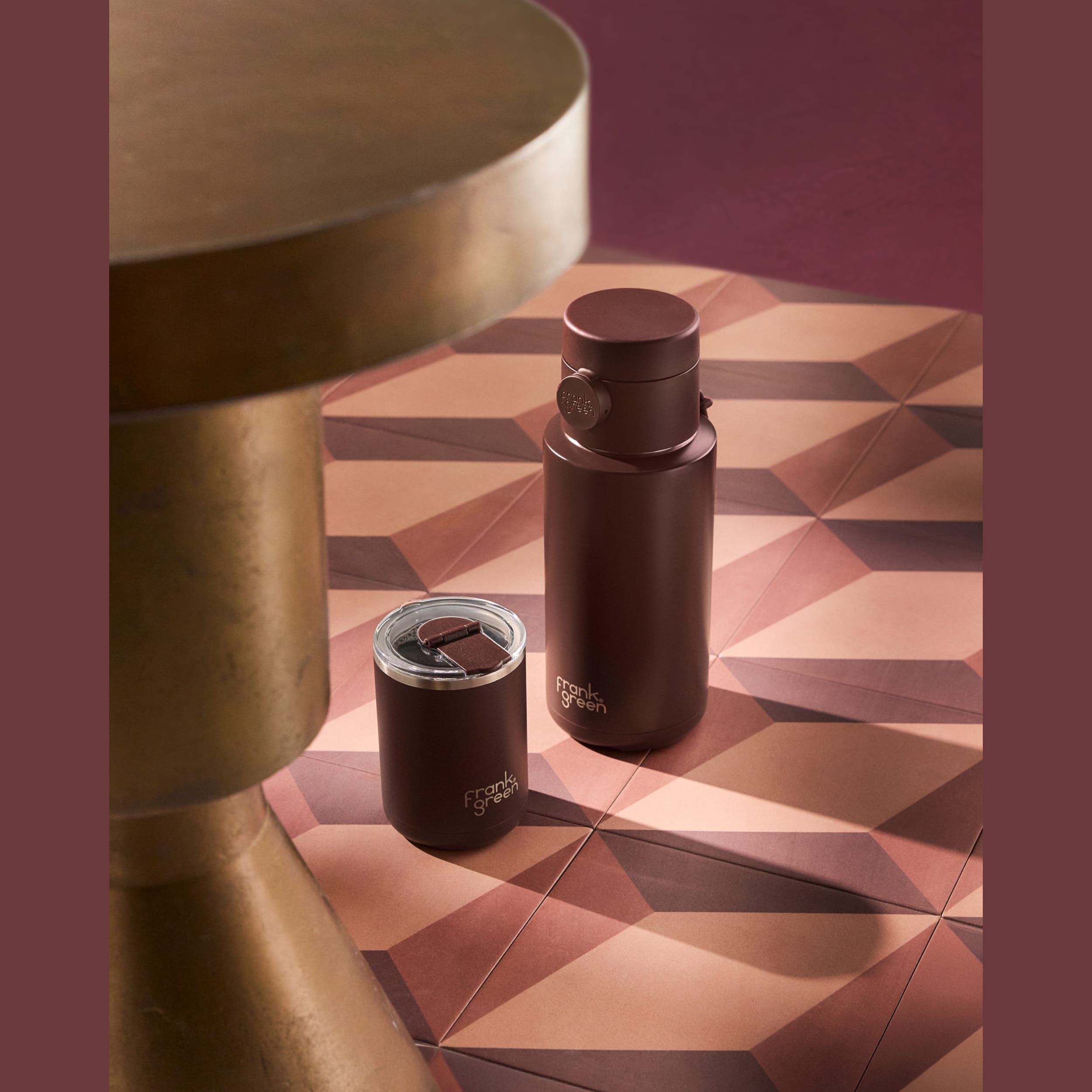 frank green Grip & Sip Lid - Chocolate
