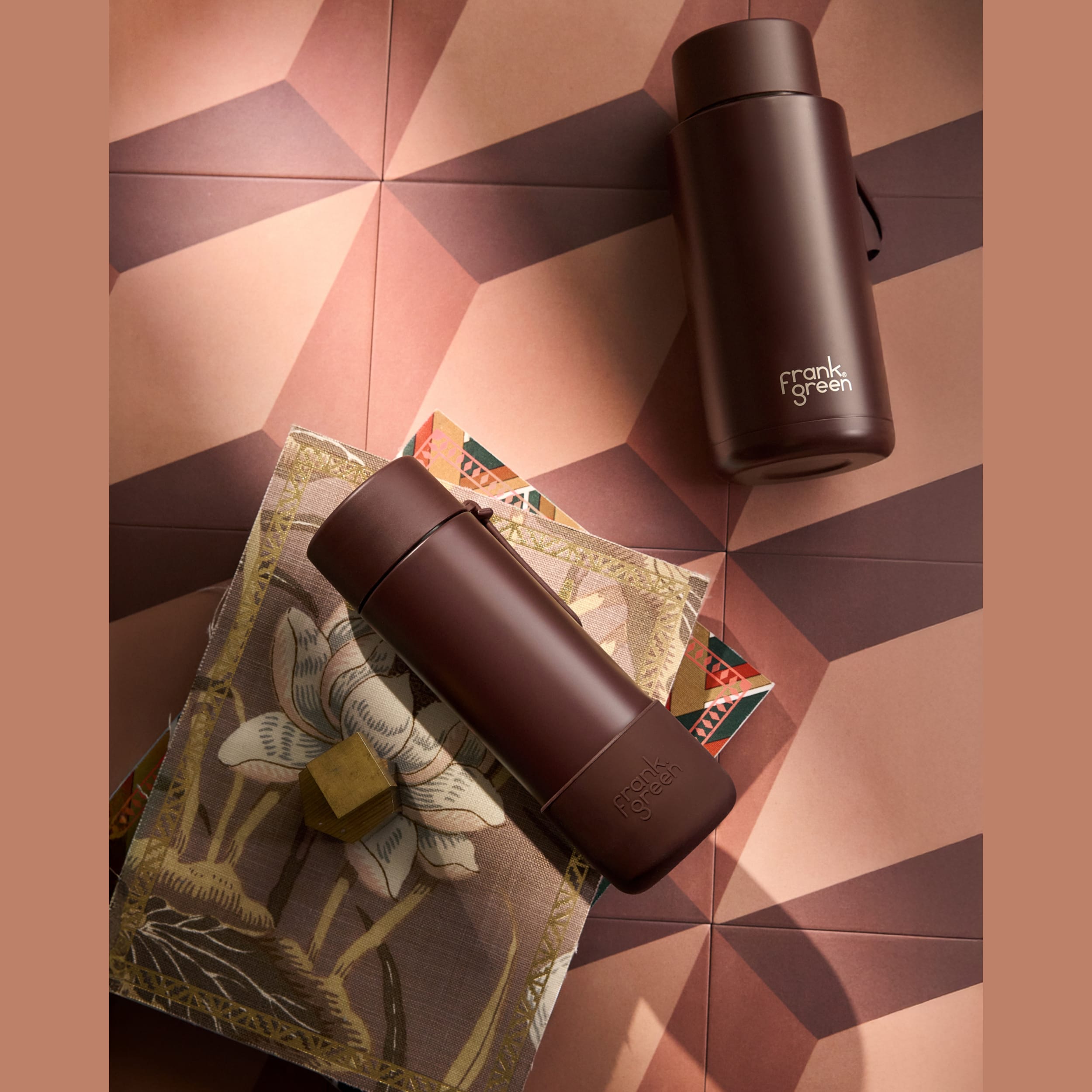 frank green Flip Straw Lid Pack - Chocolate
