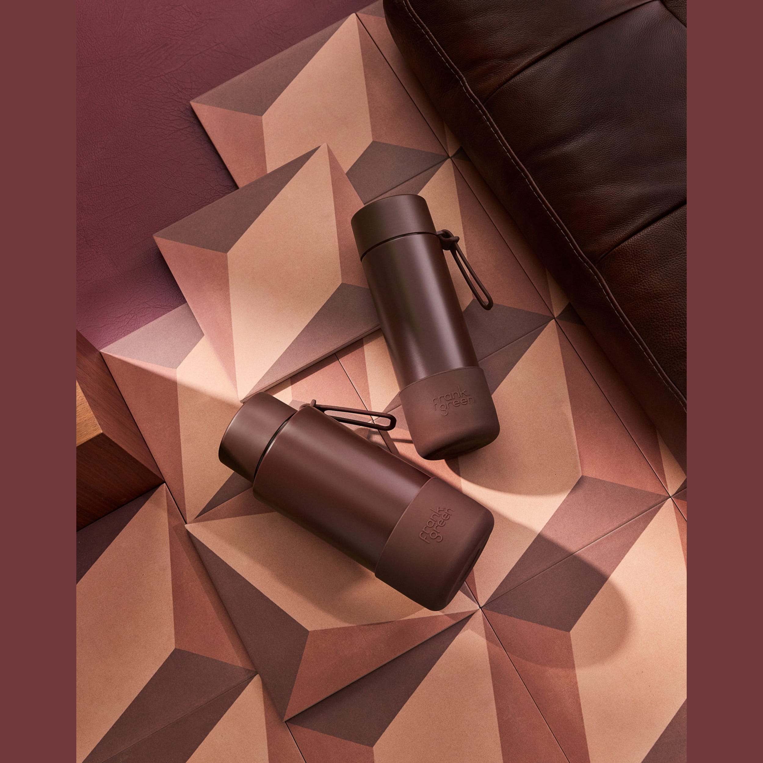 frank green Flip Straw Lid Pack - Chocolate