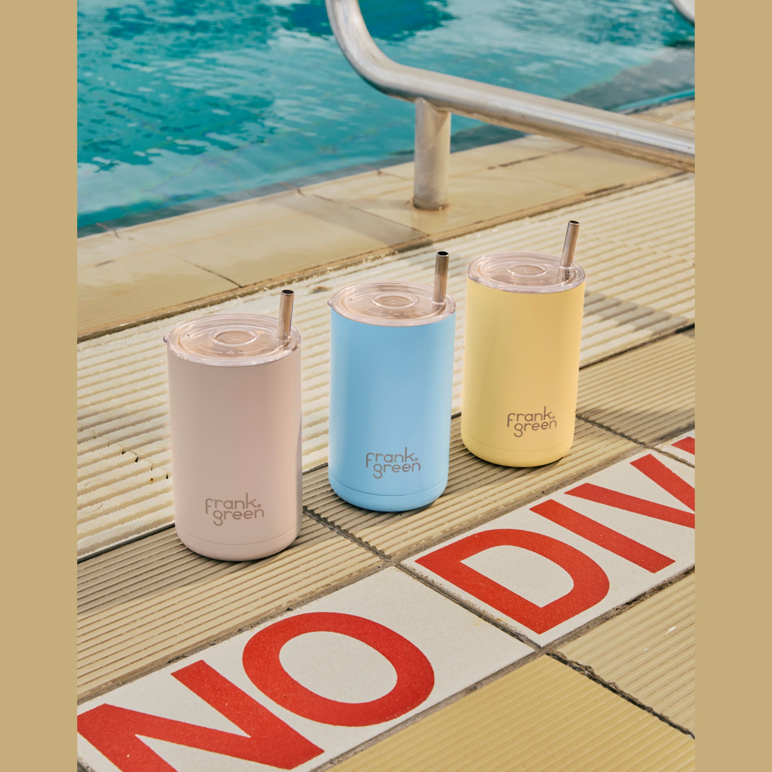 frank green 15oz Iced Coffee Cup with Straw - Moon Dust
