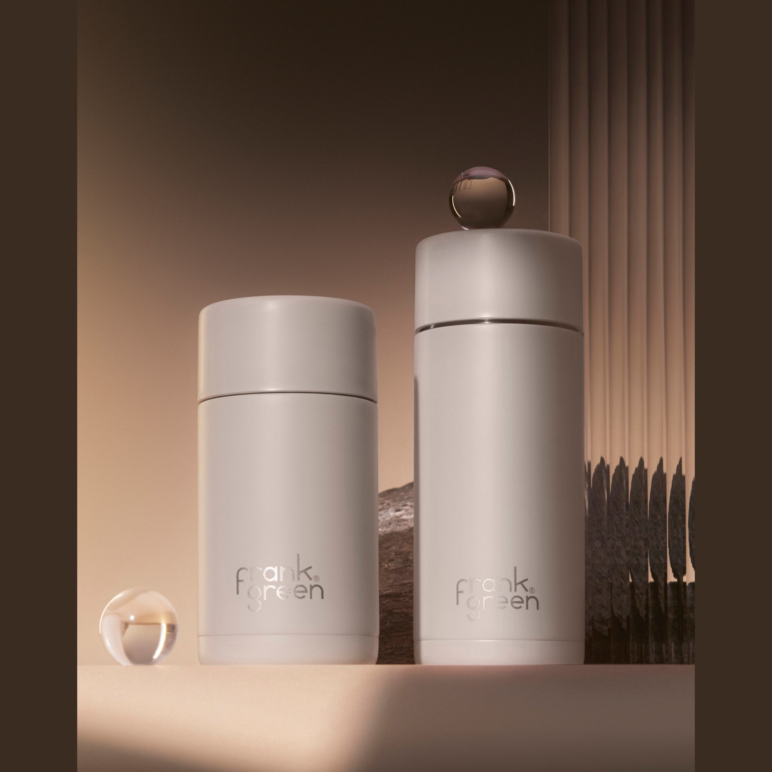 frank green 12oz Ceramic Reusable Cup with Push Button Lid - Moon Dust