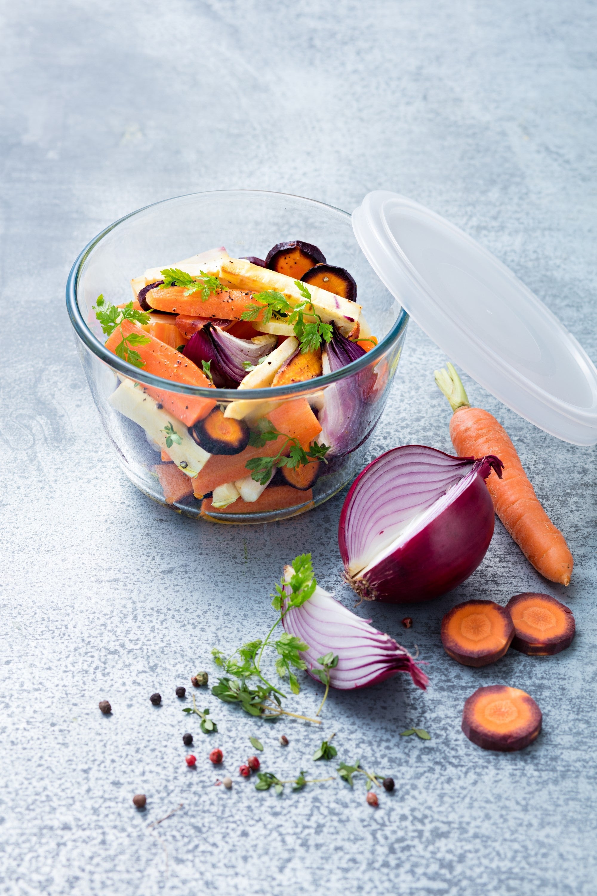 Pyrex Cook & Freeze Glass Round Container (1.1L)