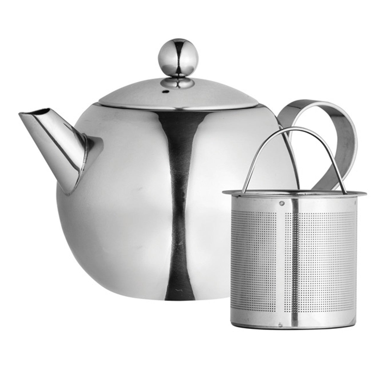 Avanti  Nouveau Teapot With Laser Etched Infuser - 500ml - Stainless Steel