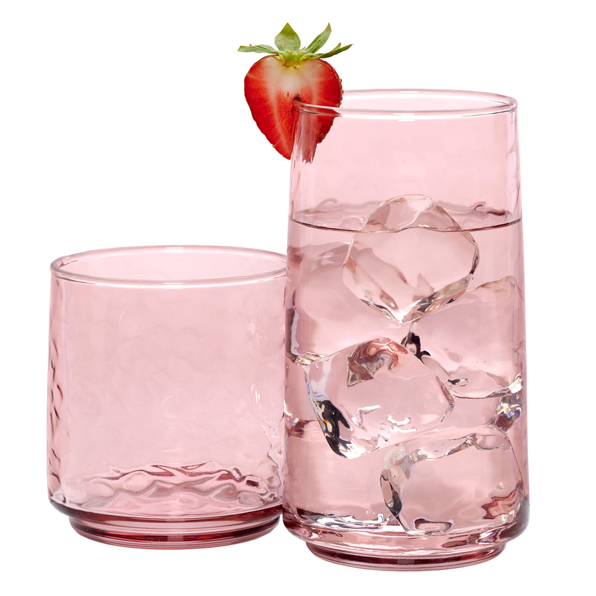 Anchor Hocking 16 Piece Set Brockhill Drinkware - Rosewater