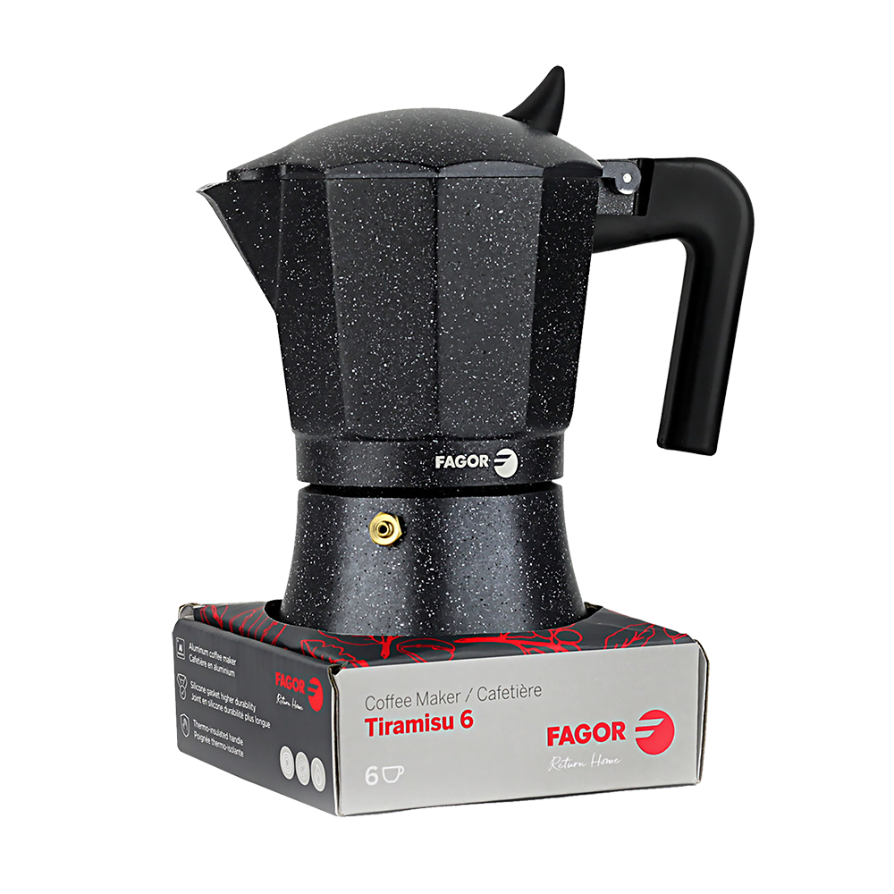 Fagor "Tiramisu" 6 Cup Aluminium Espresso Maker