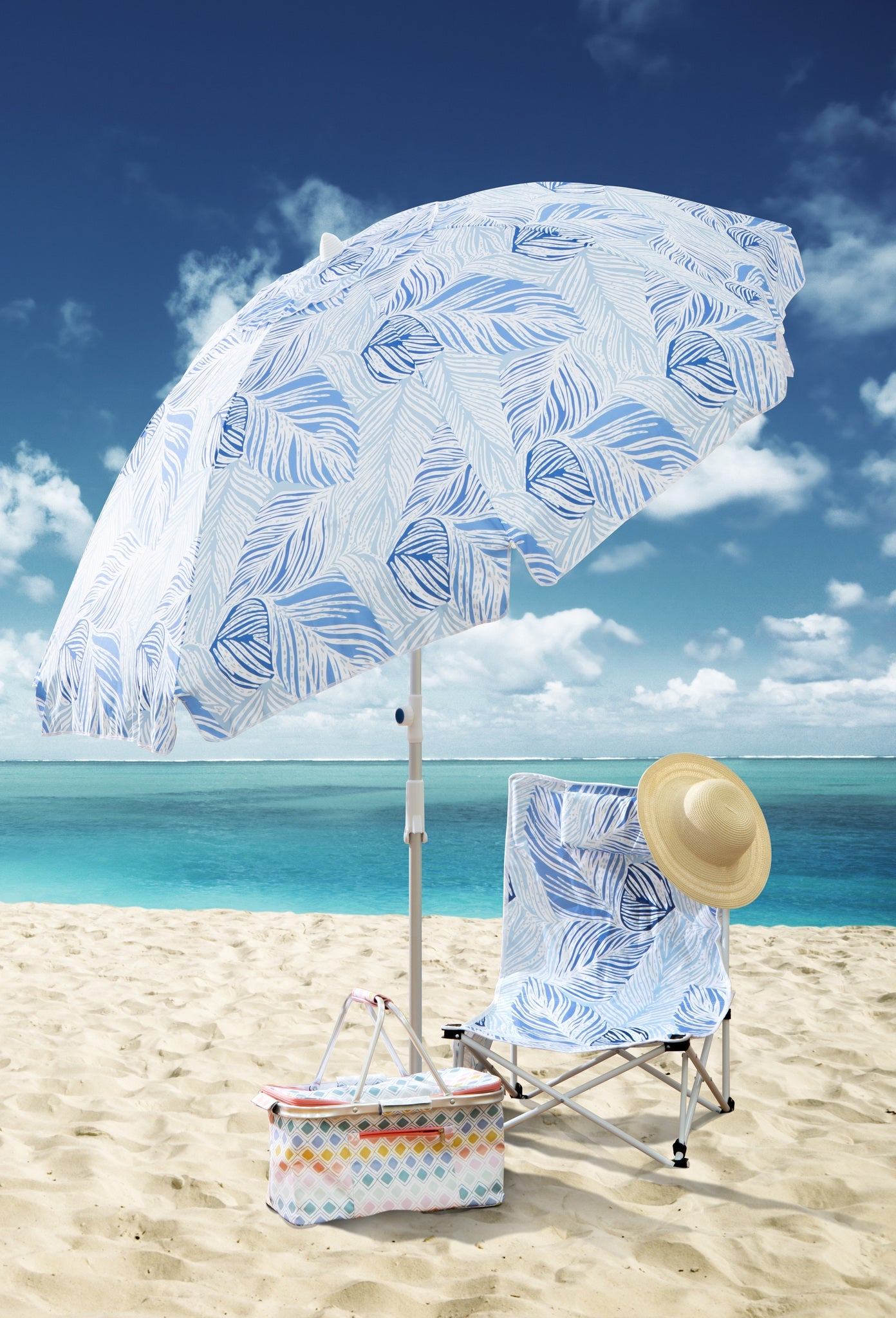 Porta by Ladelle Oceana Beach Vibes Picnic Basket
