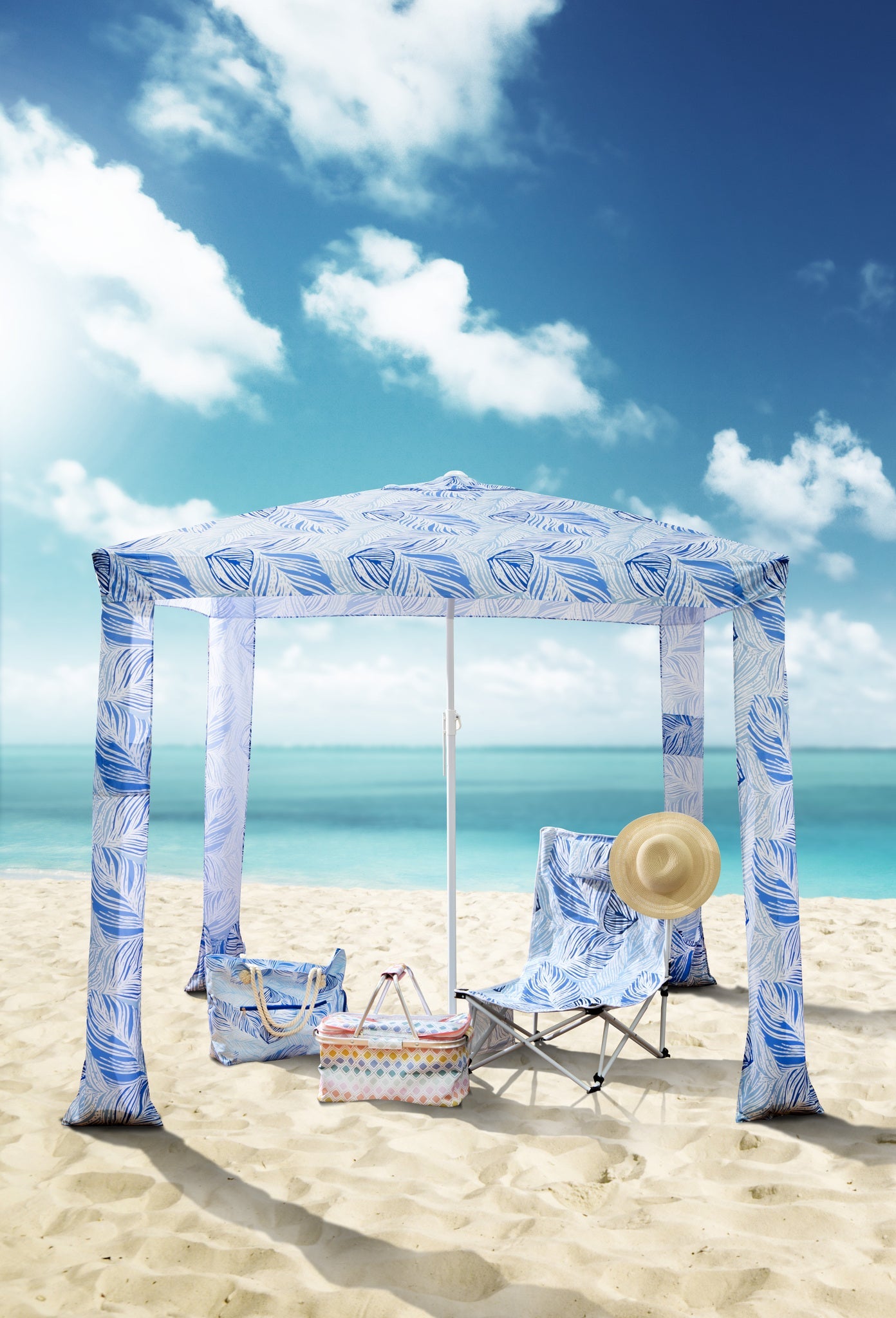 Porta by Ladelle Oceana Coastal Palm Picnic Bag