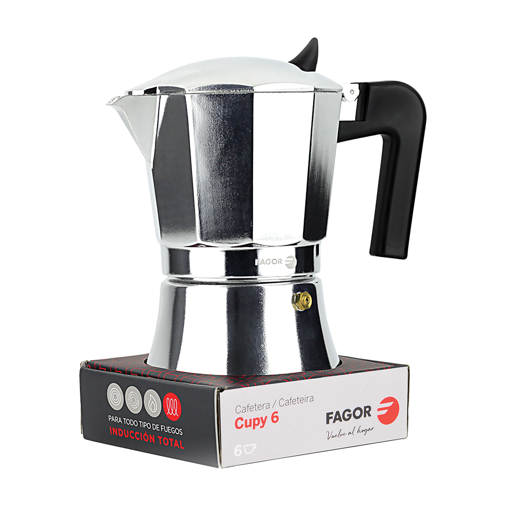Fagor "Cupy" 6 Cup Aluminium Espresso Maker