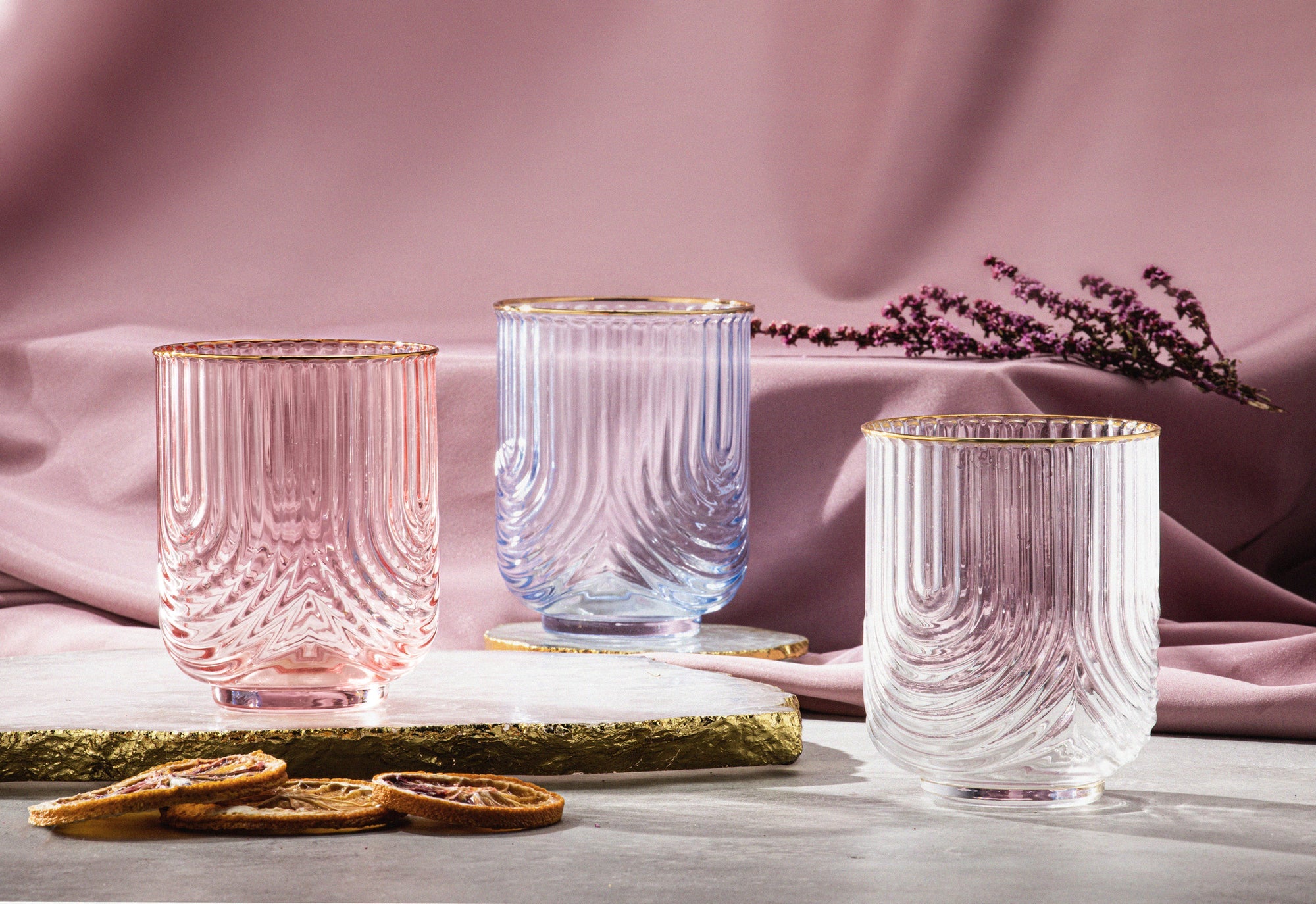 Tempa Florence Tranquil Blue 2pk Lowball Tumbler