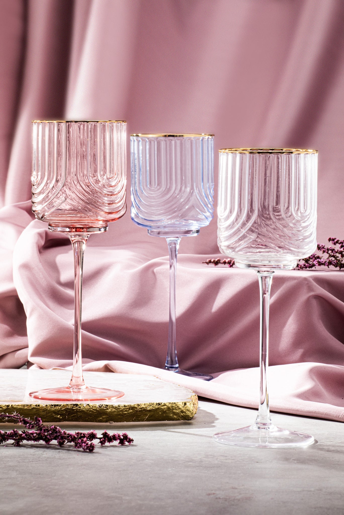 Tempa Florence Opulent Pink 2pk Wine Glass