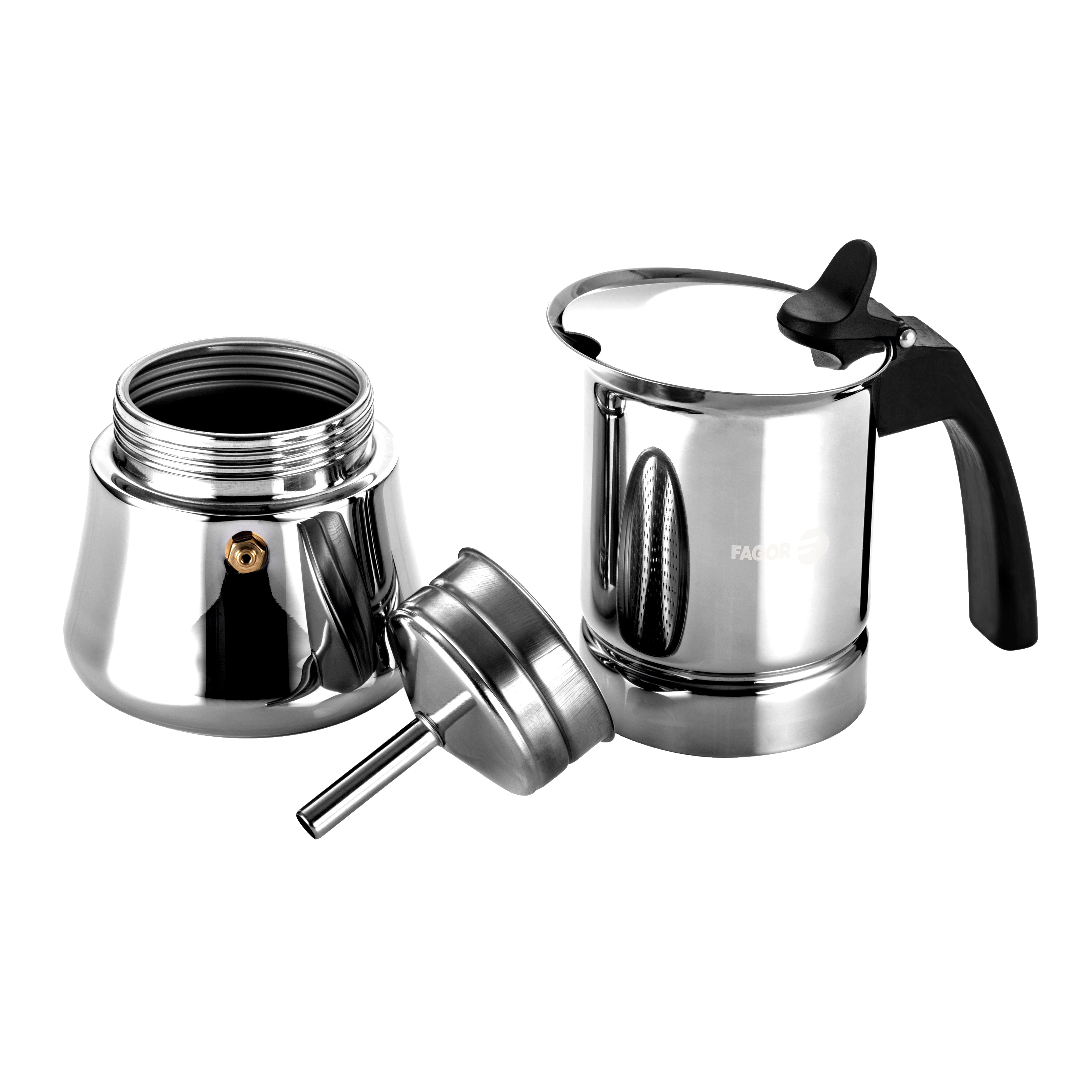 Fagor "Etnica" 4 Cup S/s Espresso Maker