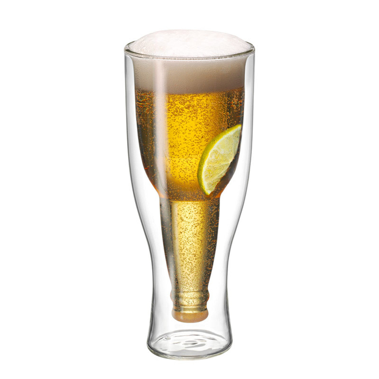 Avanti  Top Up!!! Twin Wall Beer Glass - 400ml