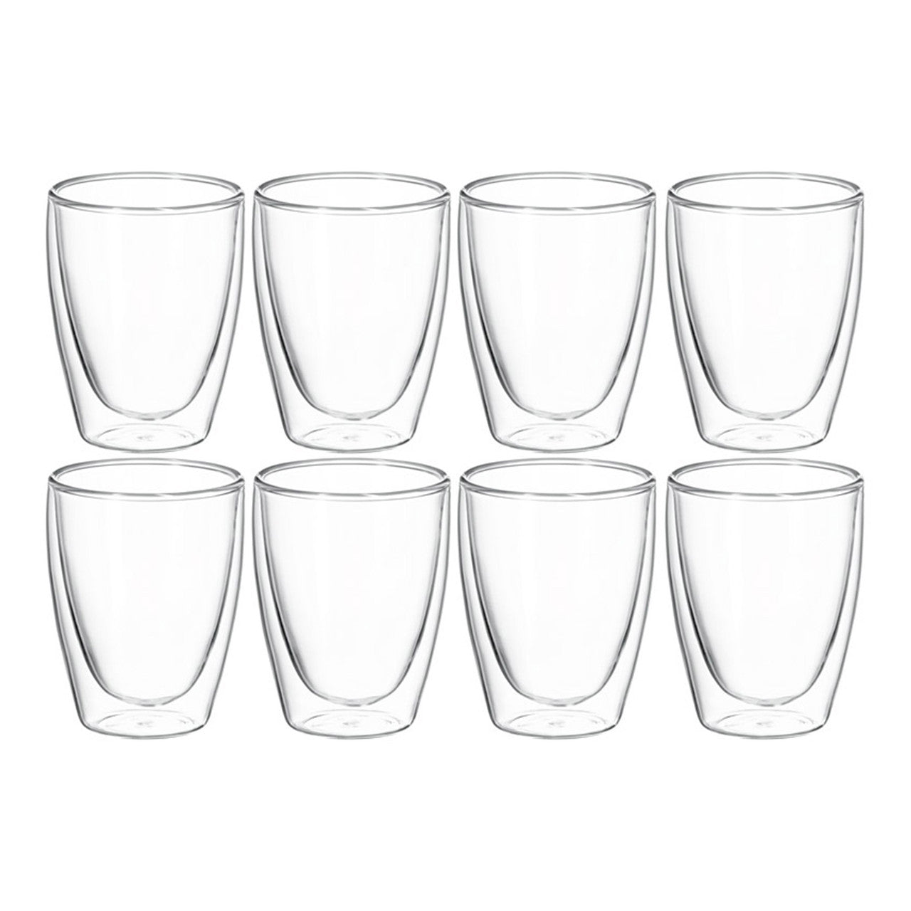 Avanti  Caffe Twin Wall Glass - Set of 8 - 250ml