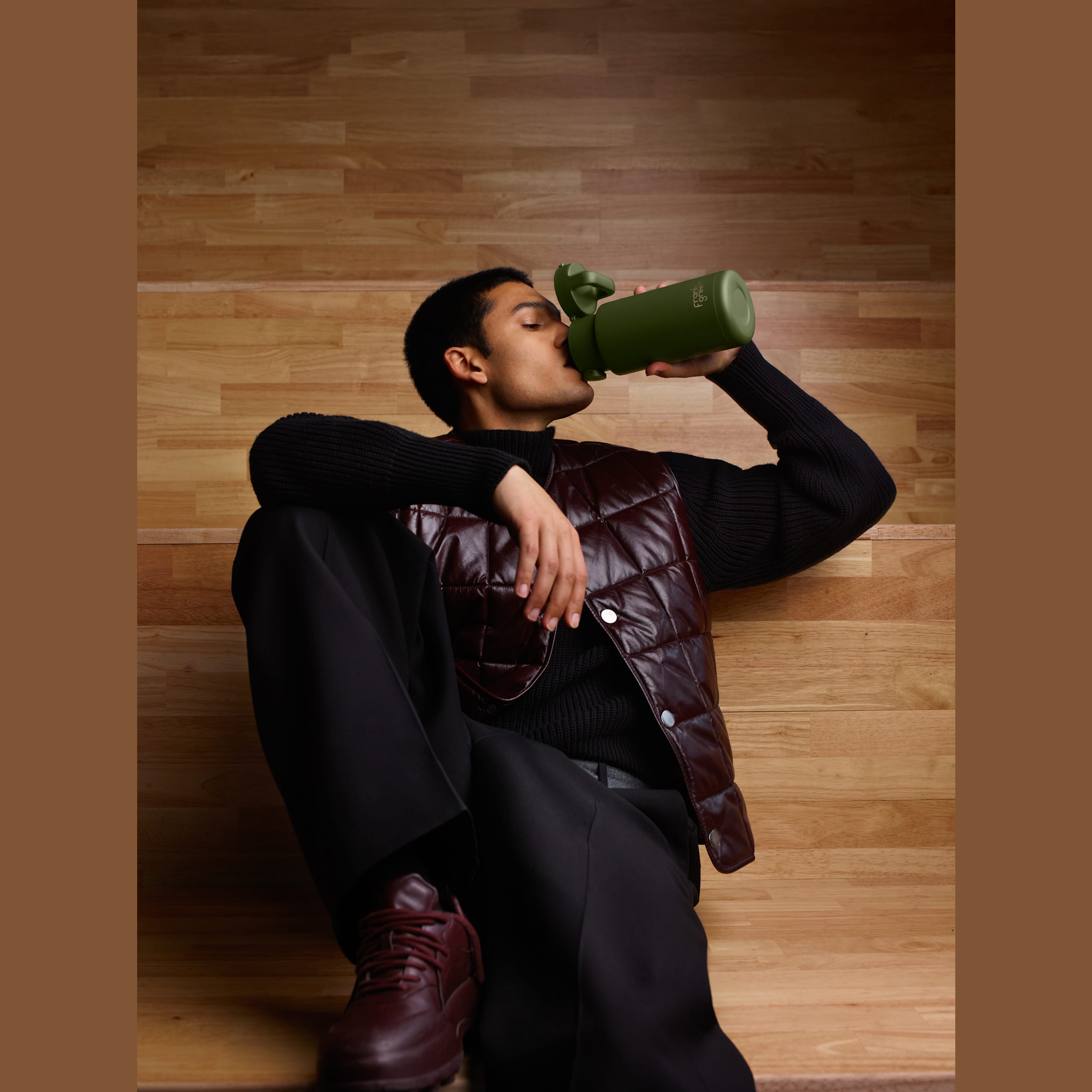frank green Grip & Sip Lid - Khaki