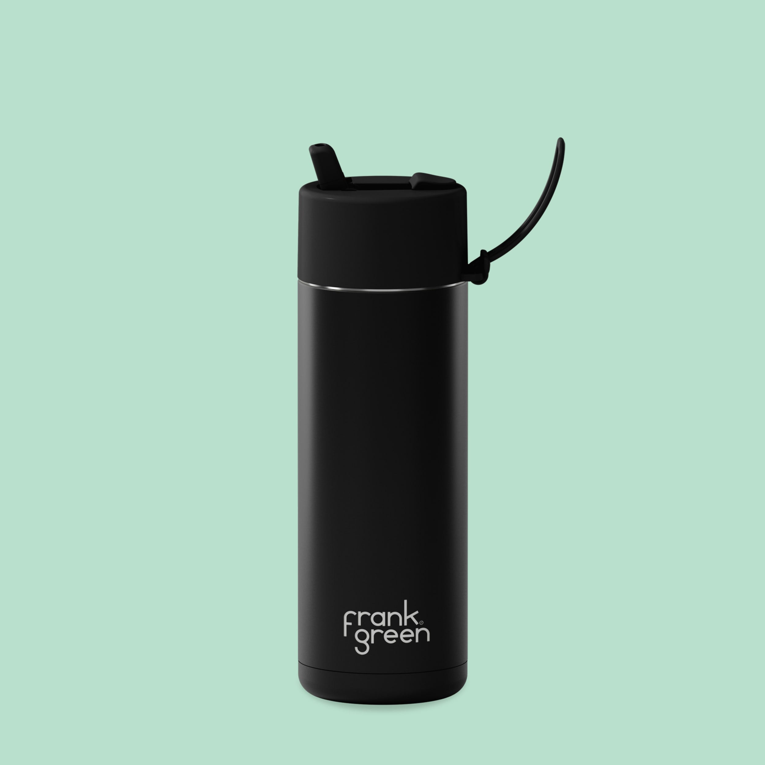 frank green 20oz Reusable Bottle with Flip Straw Lid - Midnight