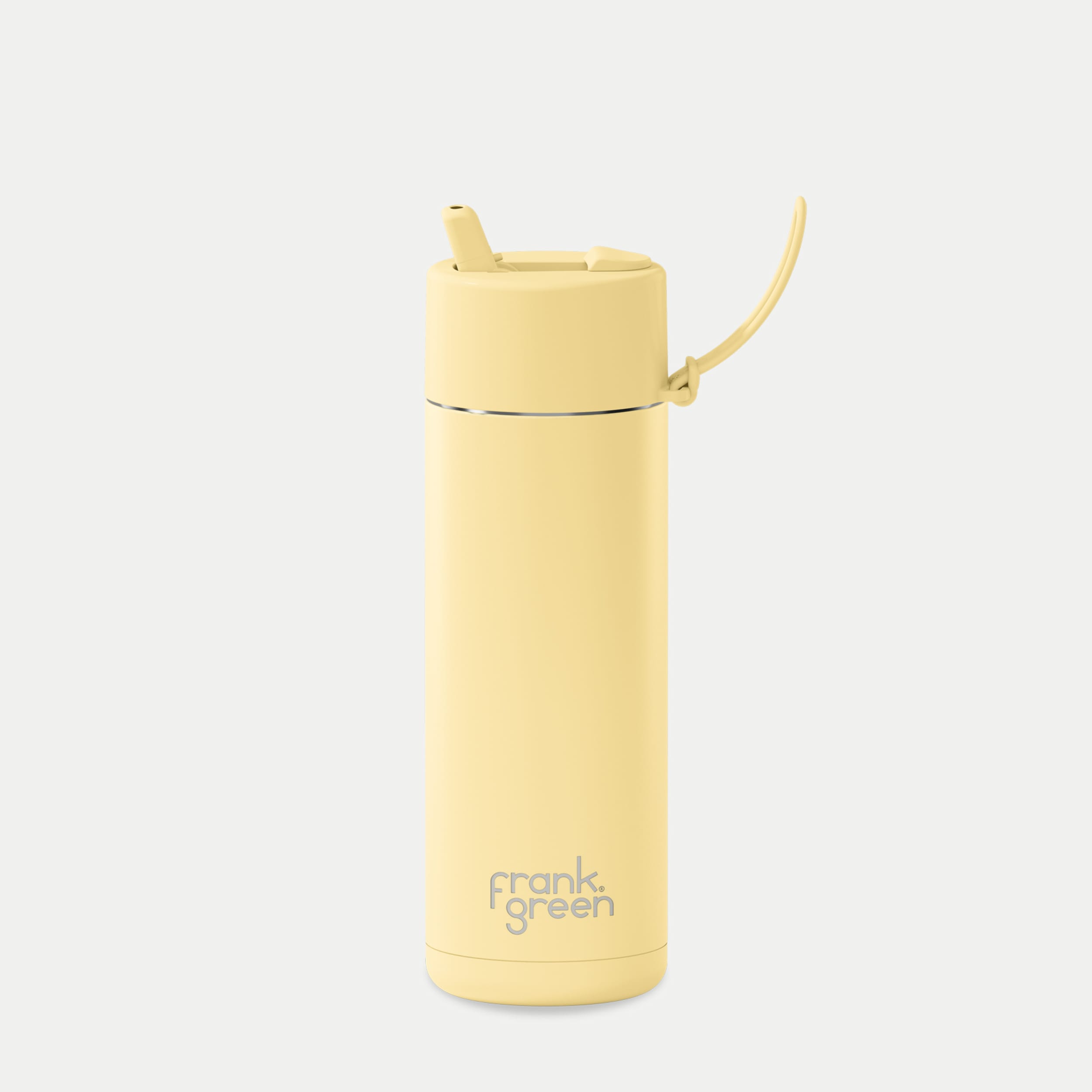 frank green 20oz Reusable Bottle with Flip Straw Lid - Buttermilk