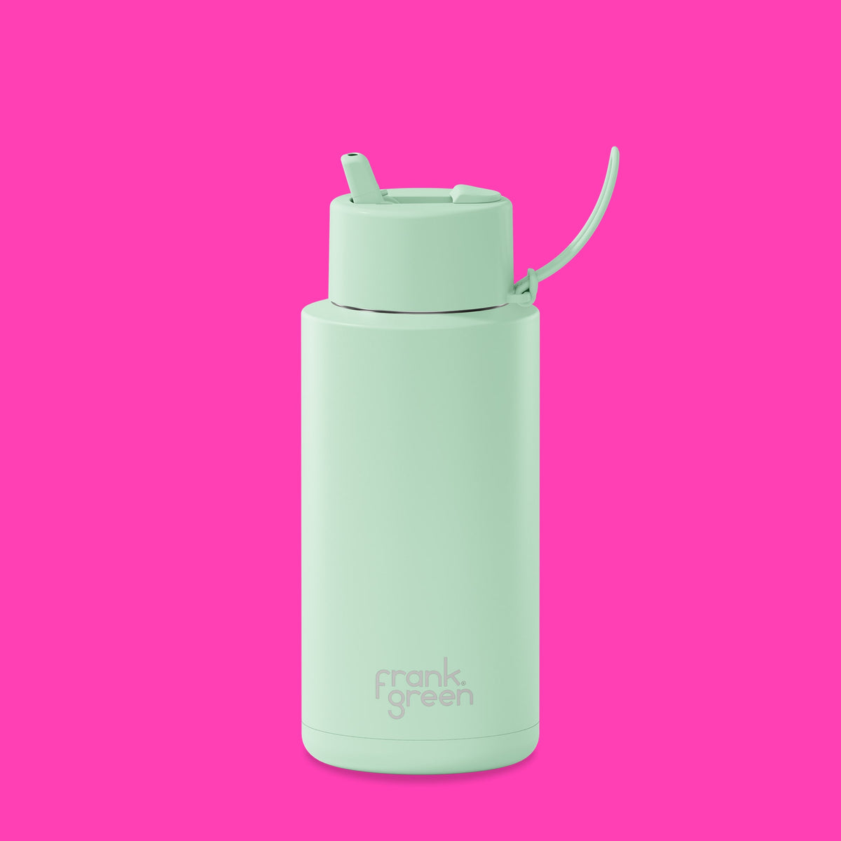 frank green 34oz Reusable Bottle with Flip Straw Lid - Mint Gelato