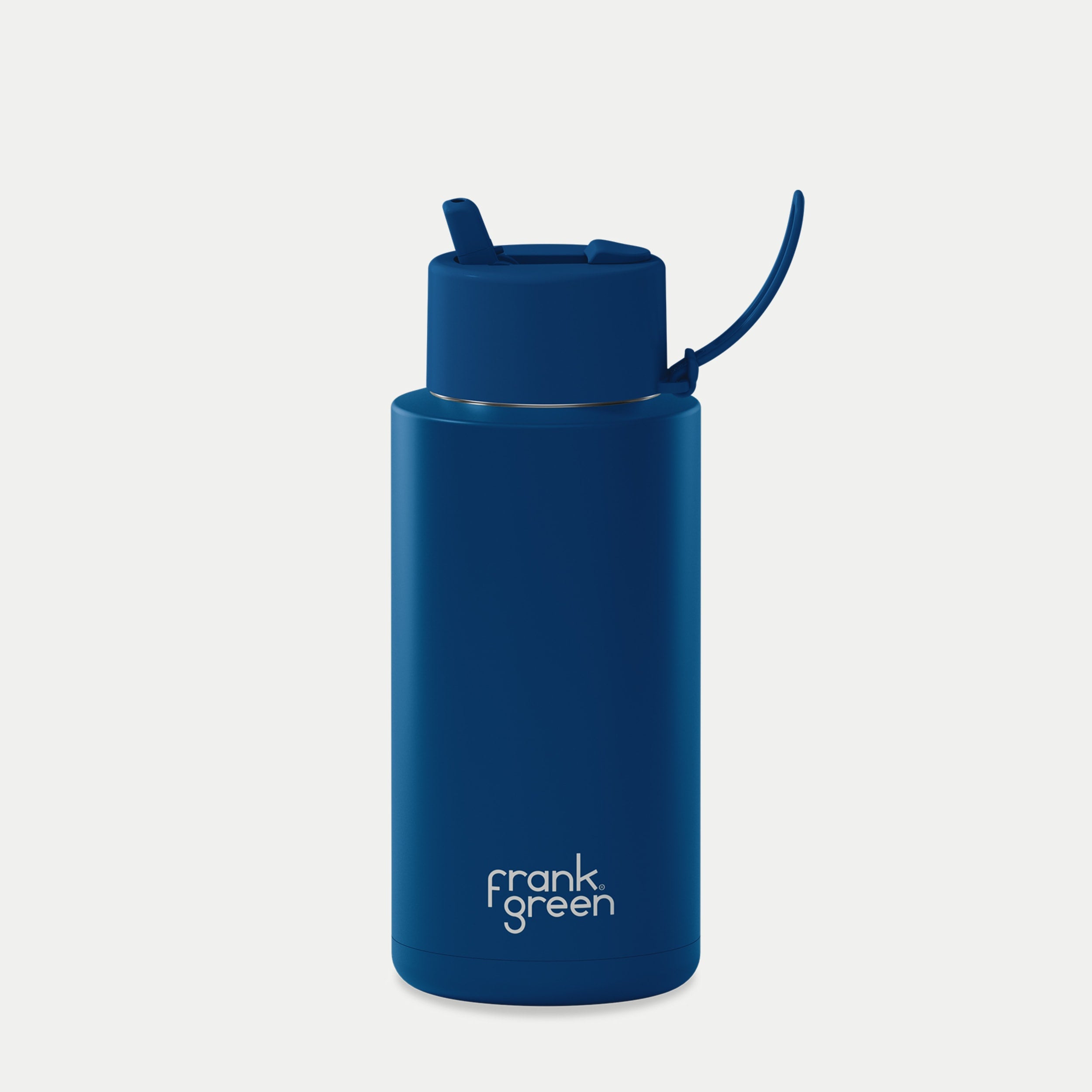 frank green 34oz Reusable Bottle with Flip Straw Lid - Deep Ocean