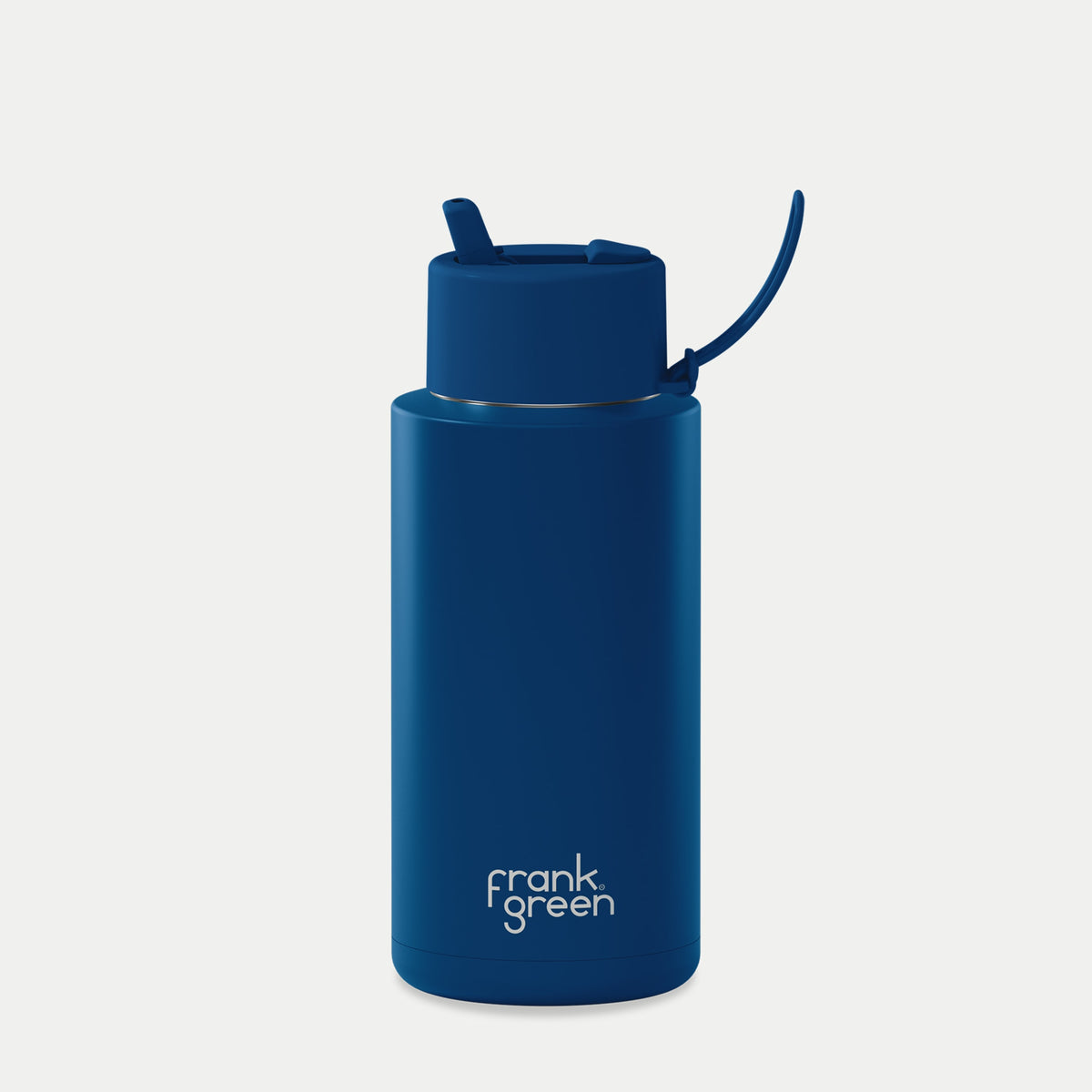 frank green 34oz Reusable Bottle with Flip Straw Lid - Deep Ocean
