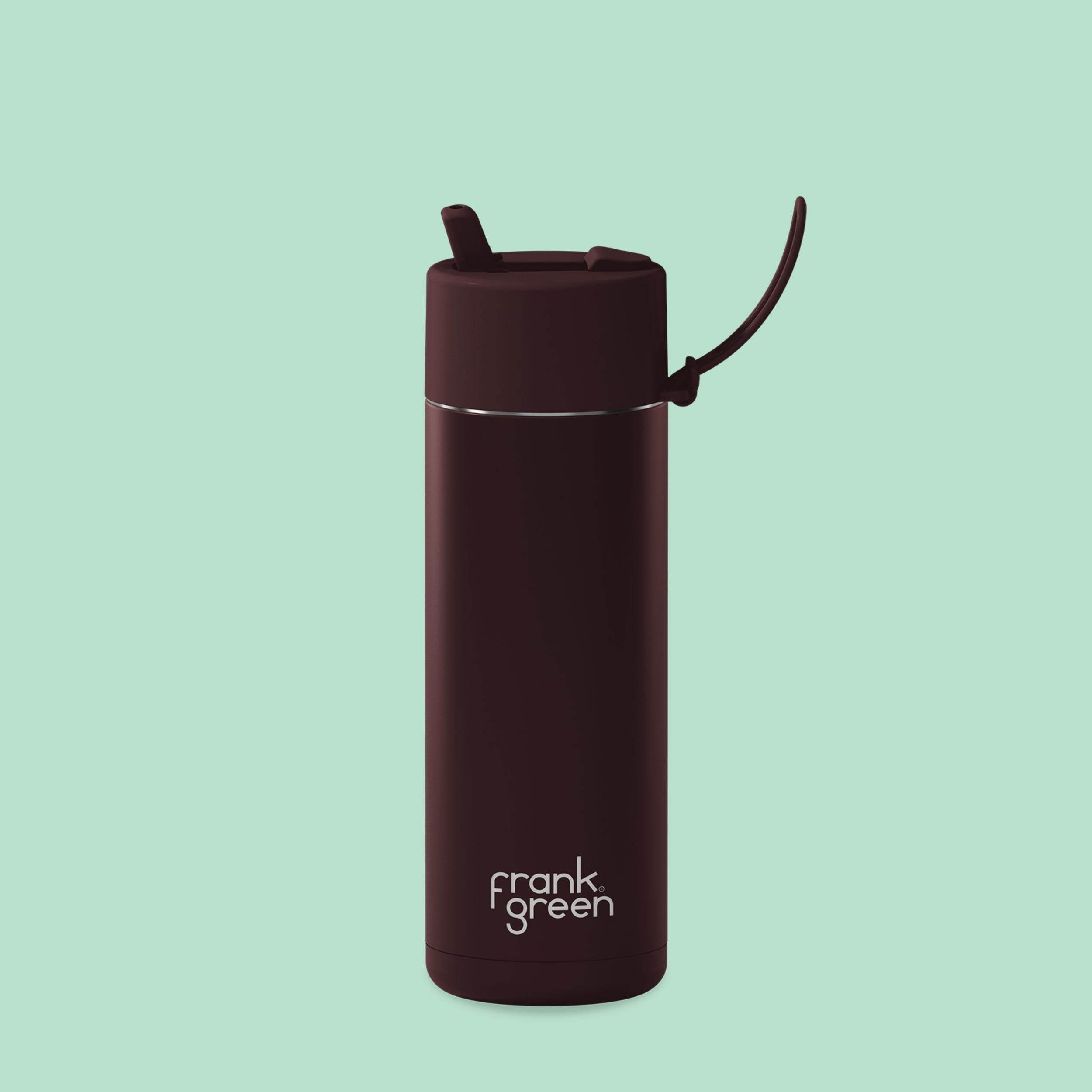 frank green 20oz Reusable Bottle with Flip Straw Lid - Chocolate