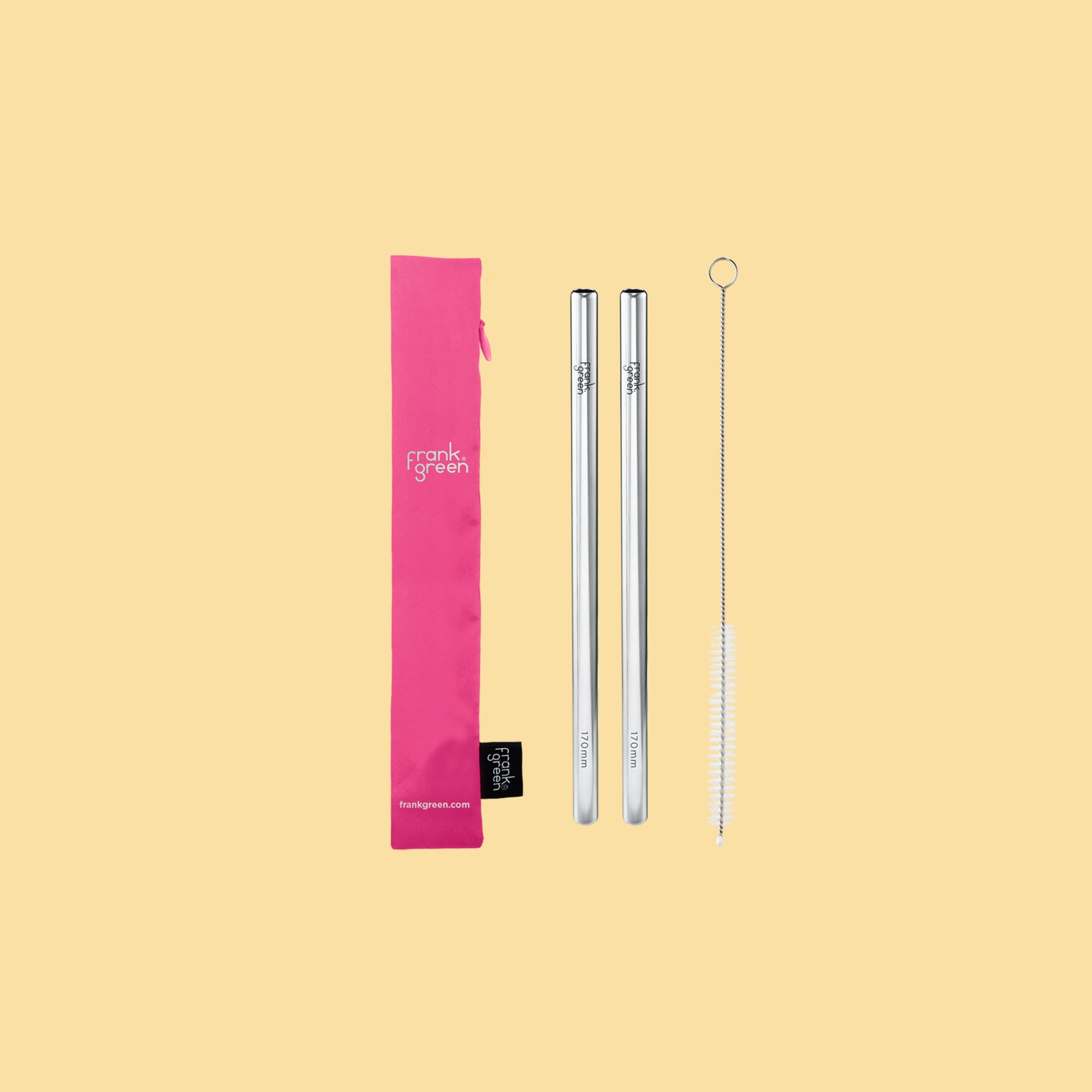frank green 20oz Reusable Bottle Straw Pack - Neon Pink