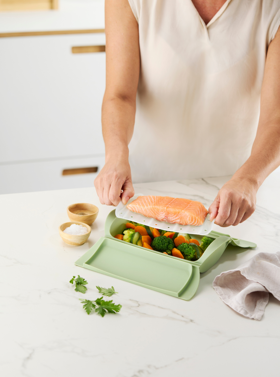 Lékué Steam Case with Tray 650ml