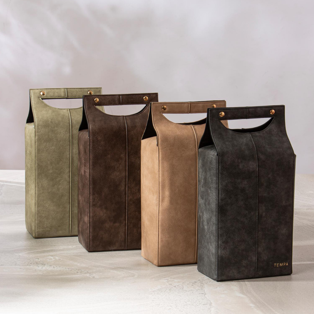 Tempa Harley Charcoal Double Wine Bag