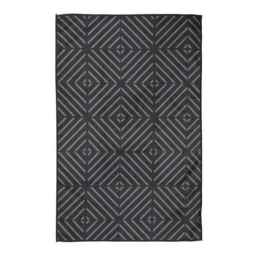 Ladelle Benton Charcoal Microfibre 4pk Kitchen Towel