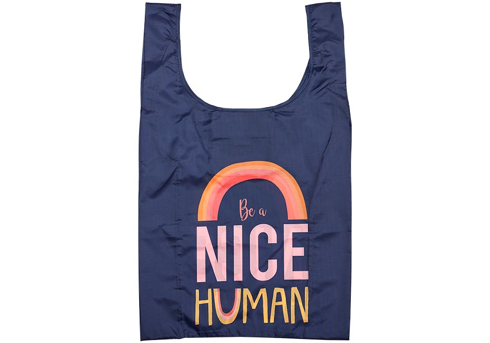 Eco Ladelle Eco Recycled PET Be A Nice Human Shopping Bag