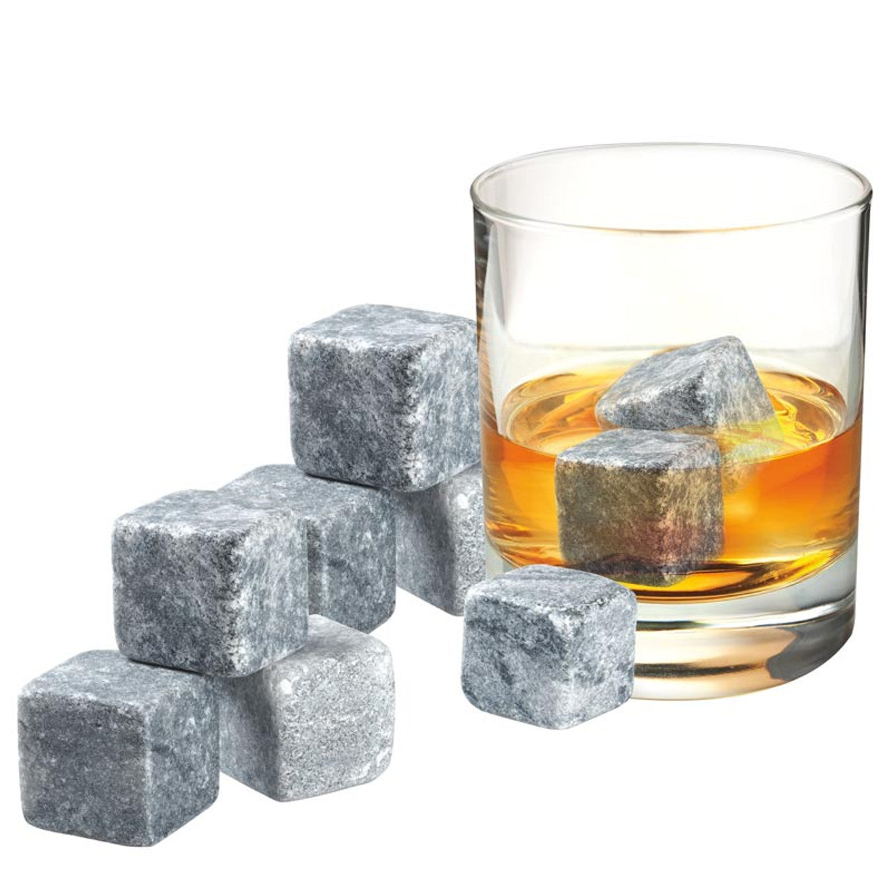 Avanti  Whisky Rocks Set 9 Piece Gift Set - Soapstone