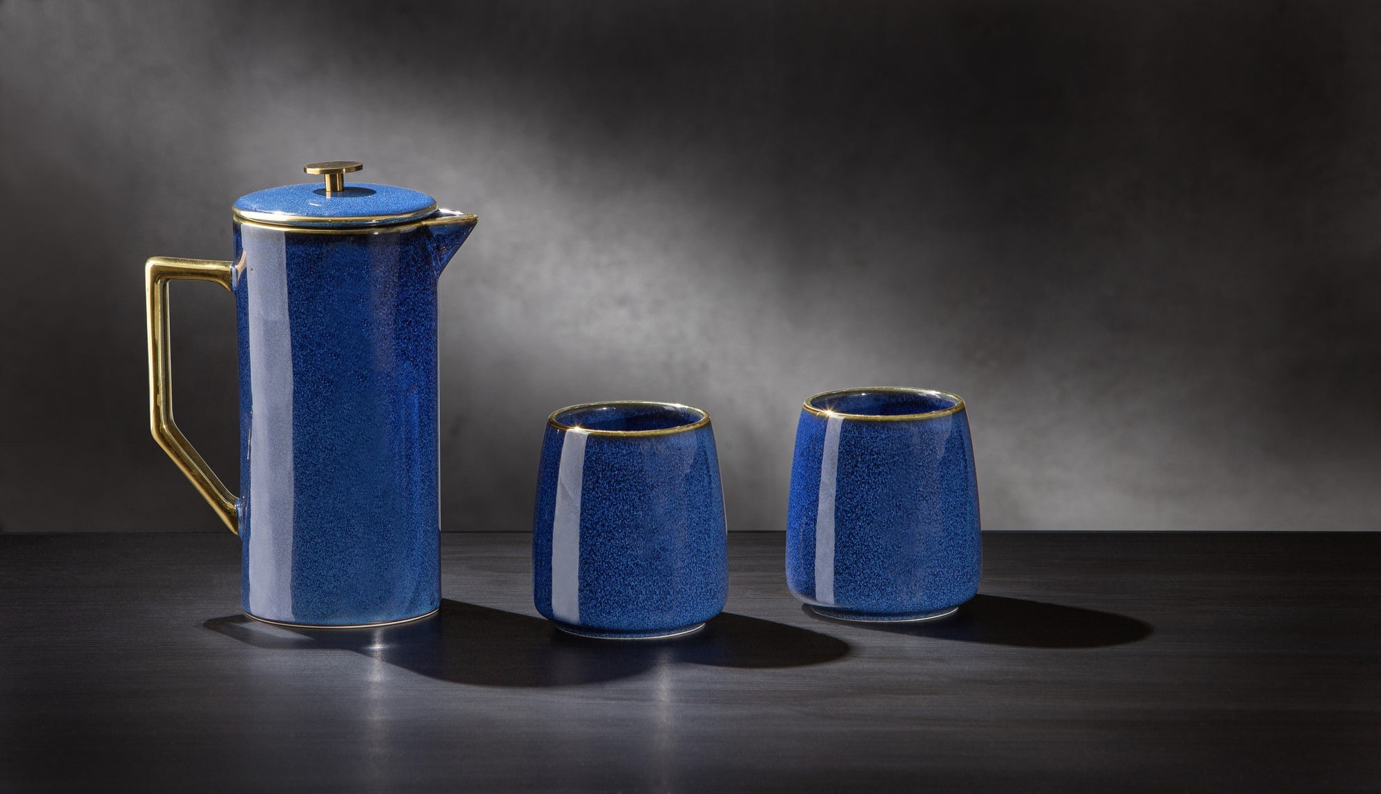 Tempa Rae Midnight Blue 3pc Coffee Set