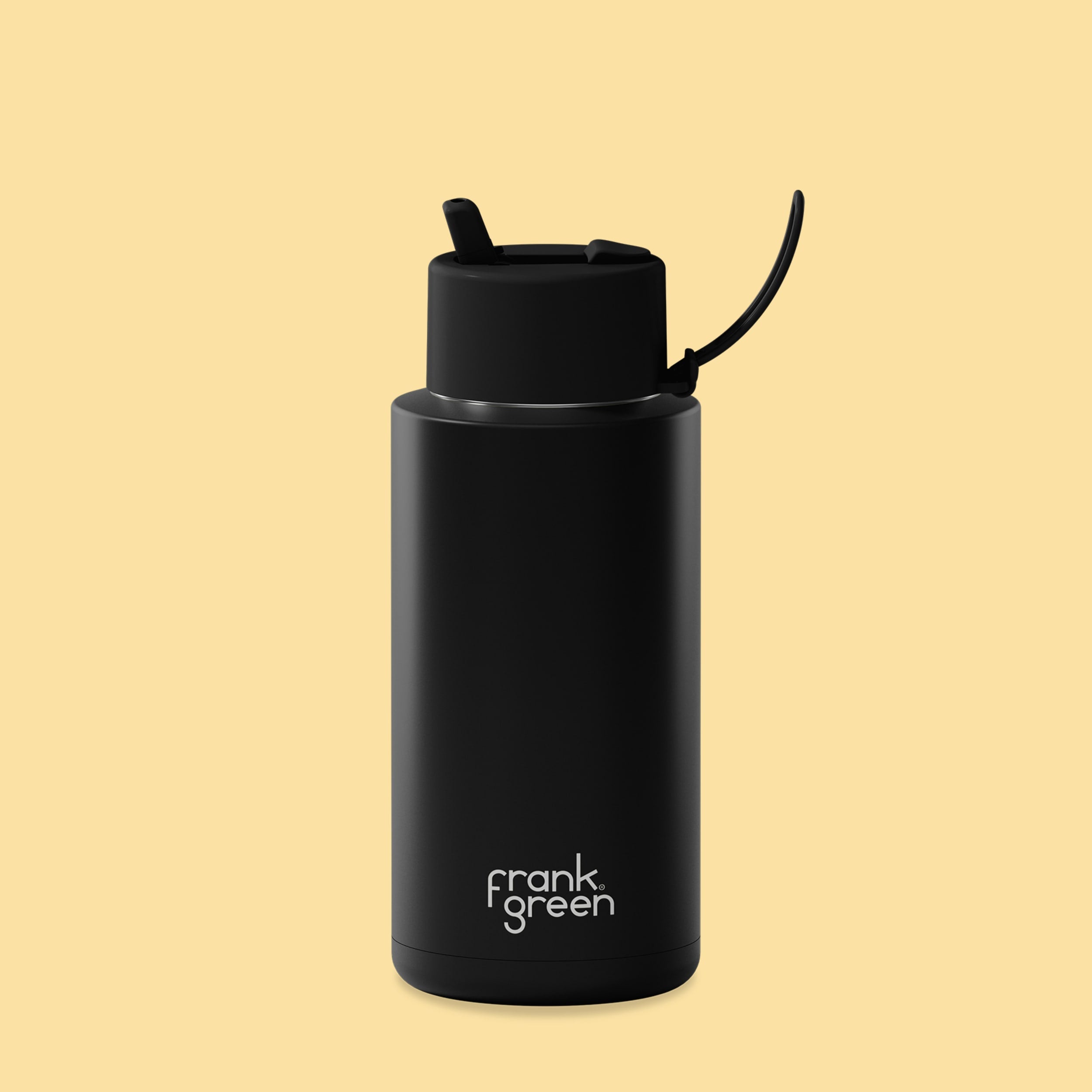 frank green 34oz Reusable Bottle with Flip Straw Lid - Midnight