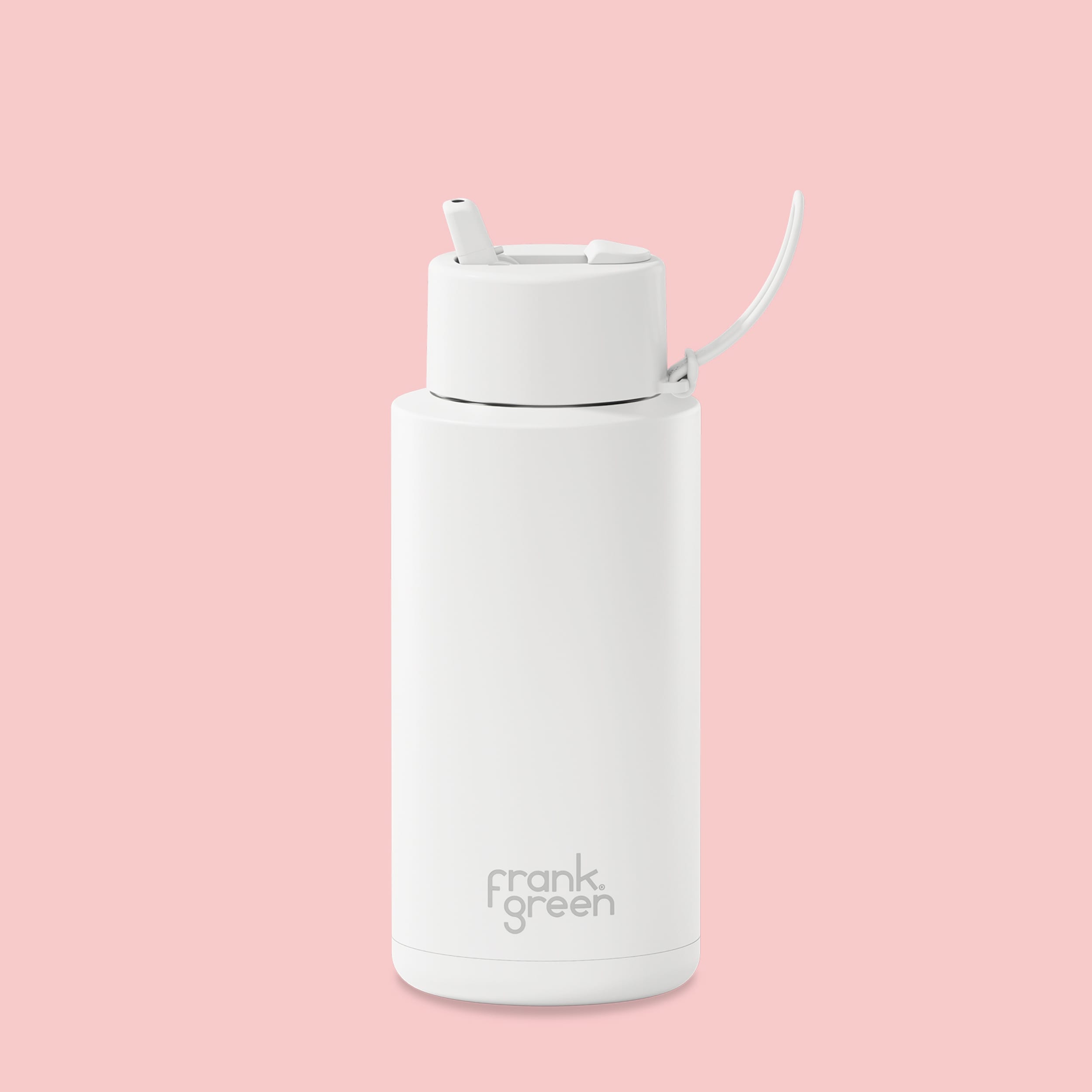 frank green 34oz Reusable Bottle with Flip Straw Lid - Cloud