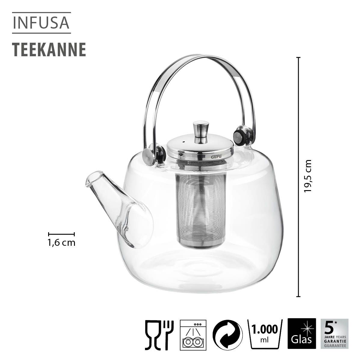 GEFU INFUSA Teapot 1000ml