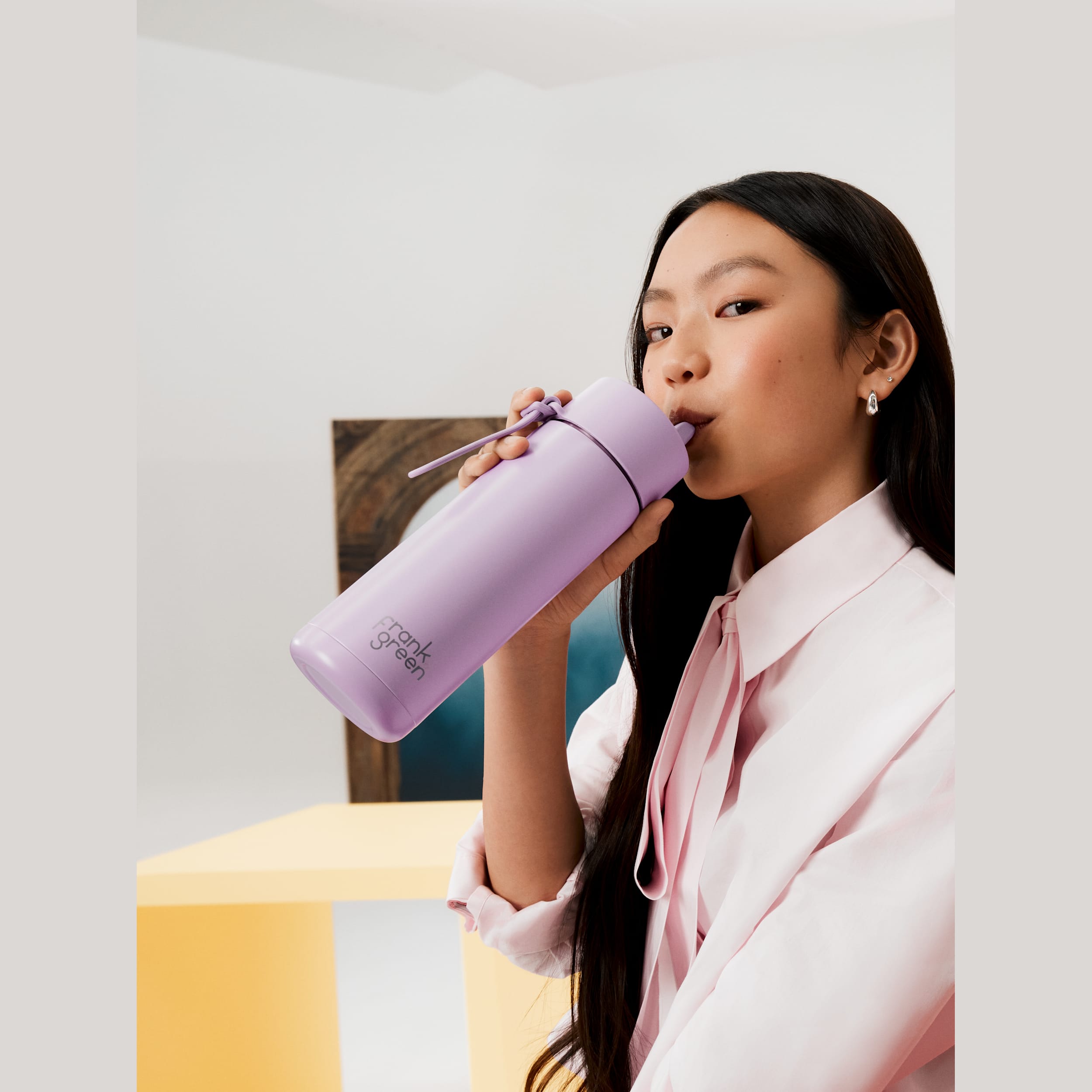 frank green 20oz Reusable Bottle with Flip Straw Lid - Lilac Haze