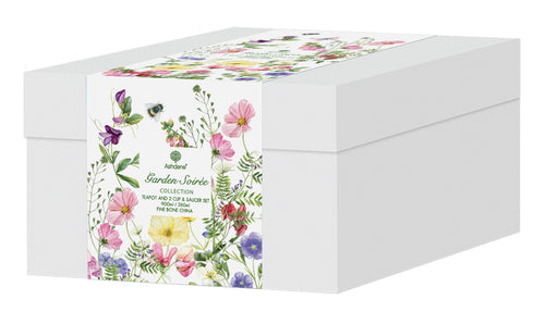 Ashdene Garden Soiree Teapot & 2 Teacup Set