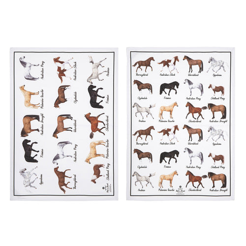 Ashdene Best In Breed Horse 2pk Kitchen Towel