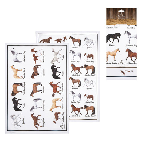 Ashdene Best In Breed Horse 2pk Kitchen Towel