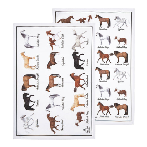Ashdene Best In Breed Horse 2pk Kitchen Towel