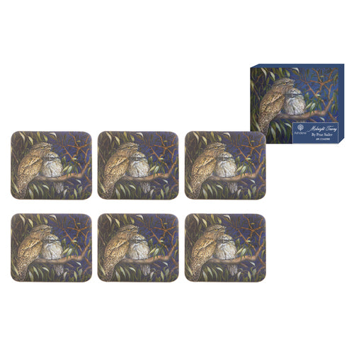 Ashdene Midnight Tawny 6pk Coaster