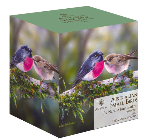 Ashdene Aus Small Birds Pink Robin Mug