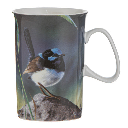 Ashdene Aus Small Birds Blue Wren Mug