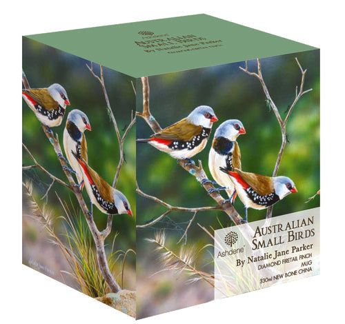 Ashdene Aus Small Birds Diamond Firetail Finch Mug